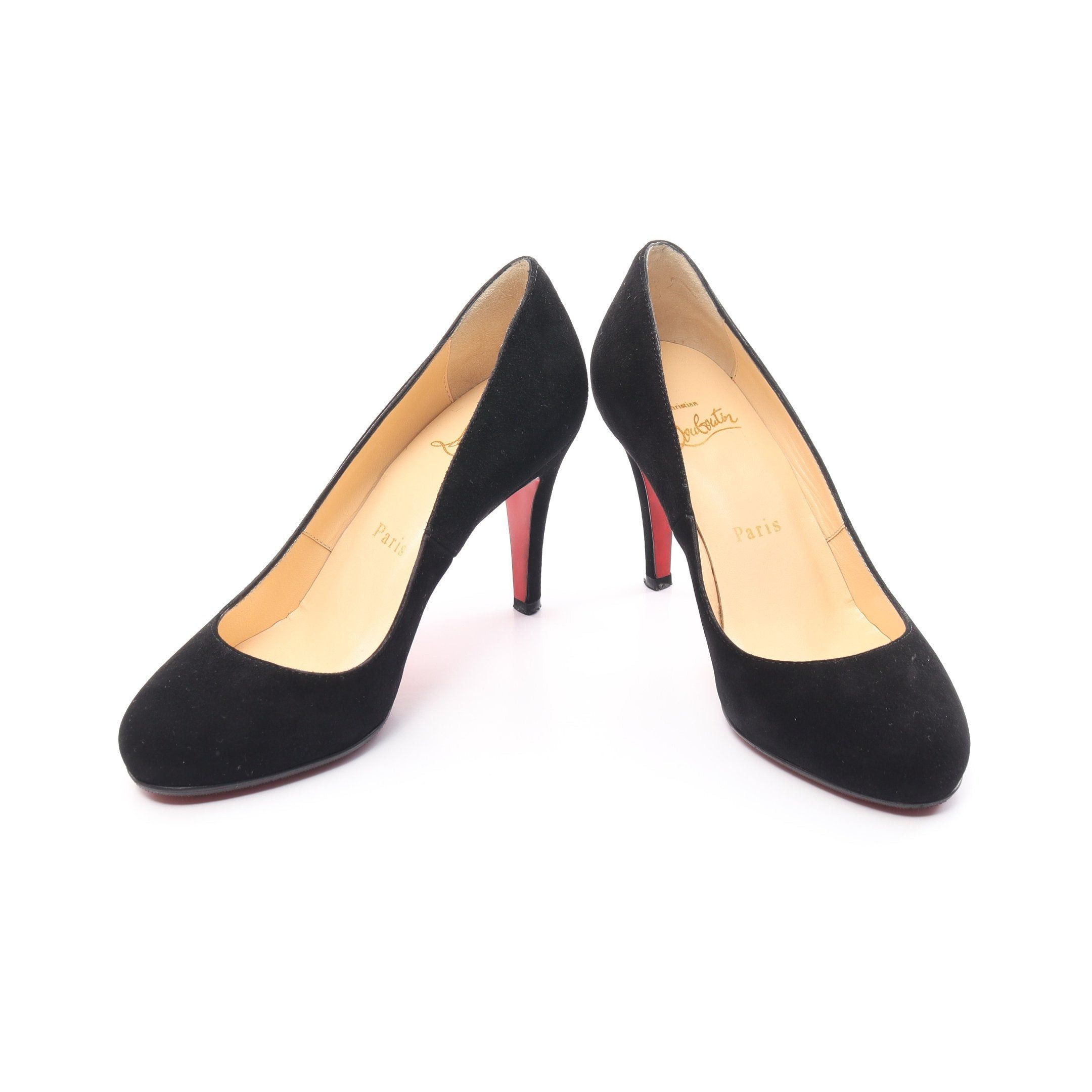 Christian Louboutin Christian Louboutin Ron 85 Pumps Suede Black Size ONE SIZE - 3 Thumbnail