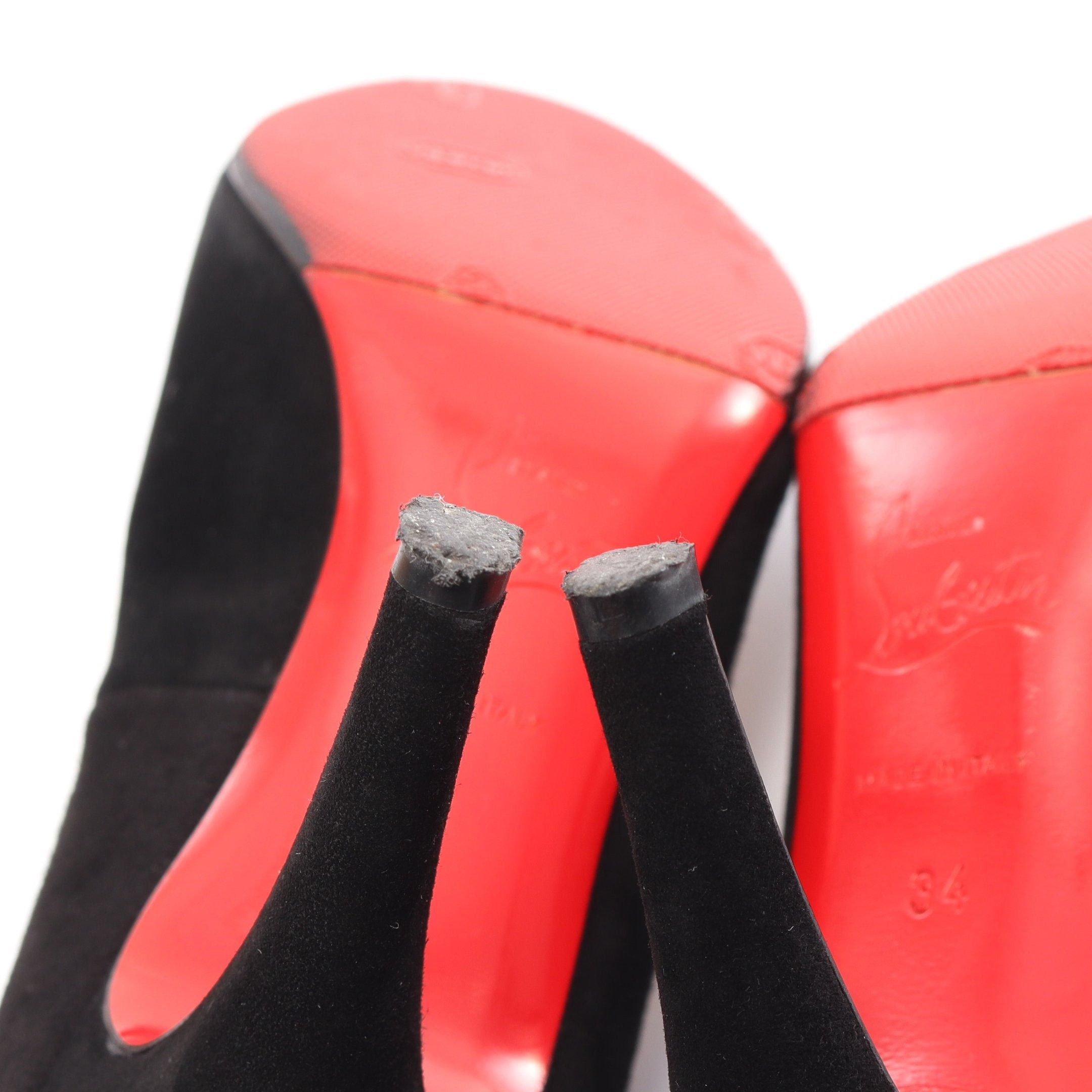 Christian Louboutin Christian Louboutin Ron 85 Pumps Suede Black Size ONE SIZE - 6 Thumbnail