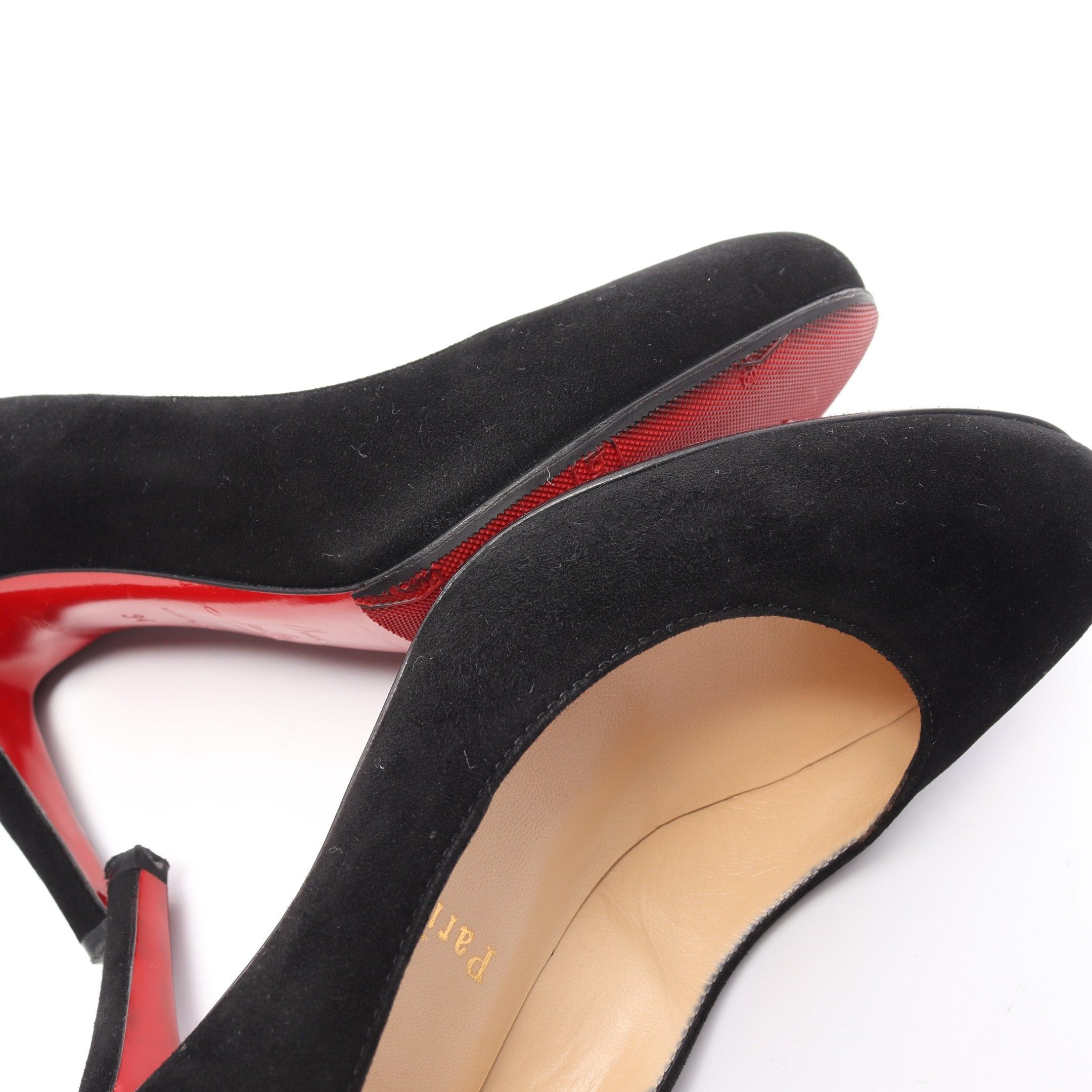 Christian Louboutin Christian Louboutin Ron 85 Pumps Suede Black Size ONE SIZE - 9 Thumbnail