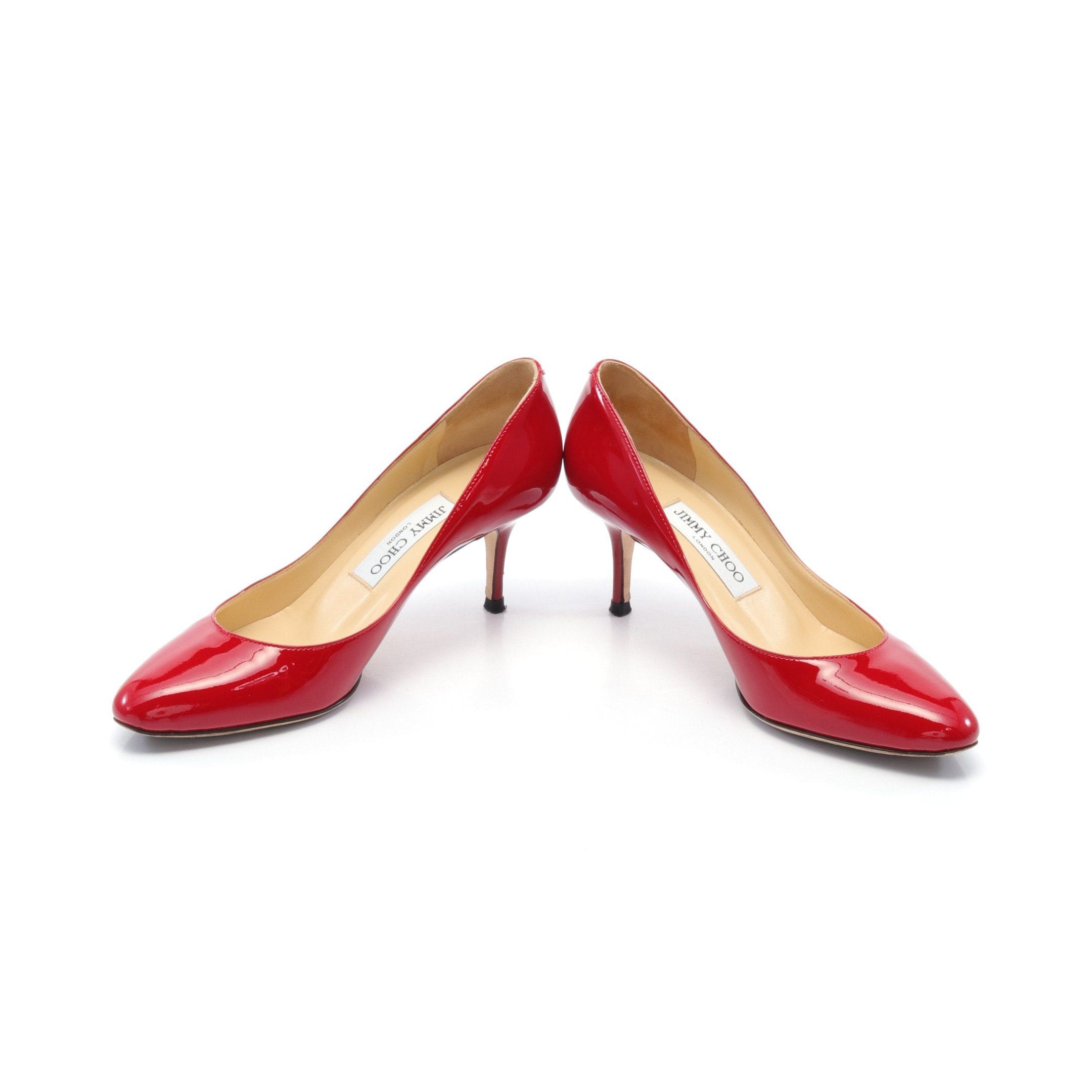 Jimmy Choo Jimmy Choo Irena Pumps Patent Leather Red Size ONE SIZE - 3 Thumbnail