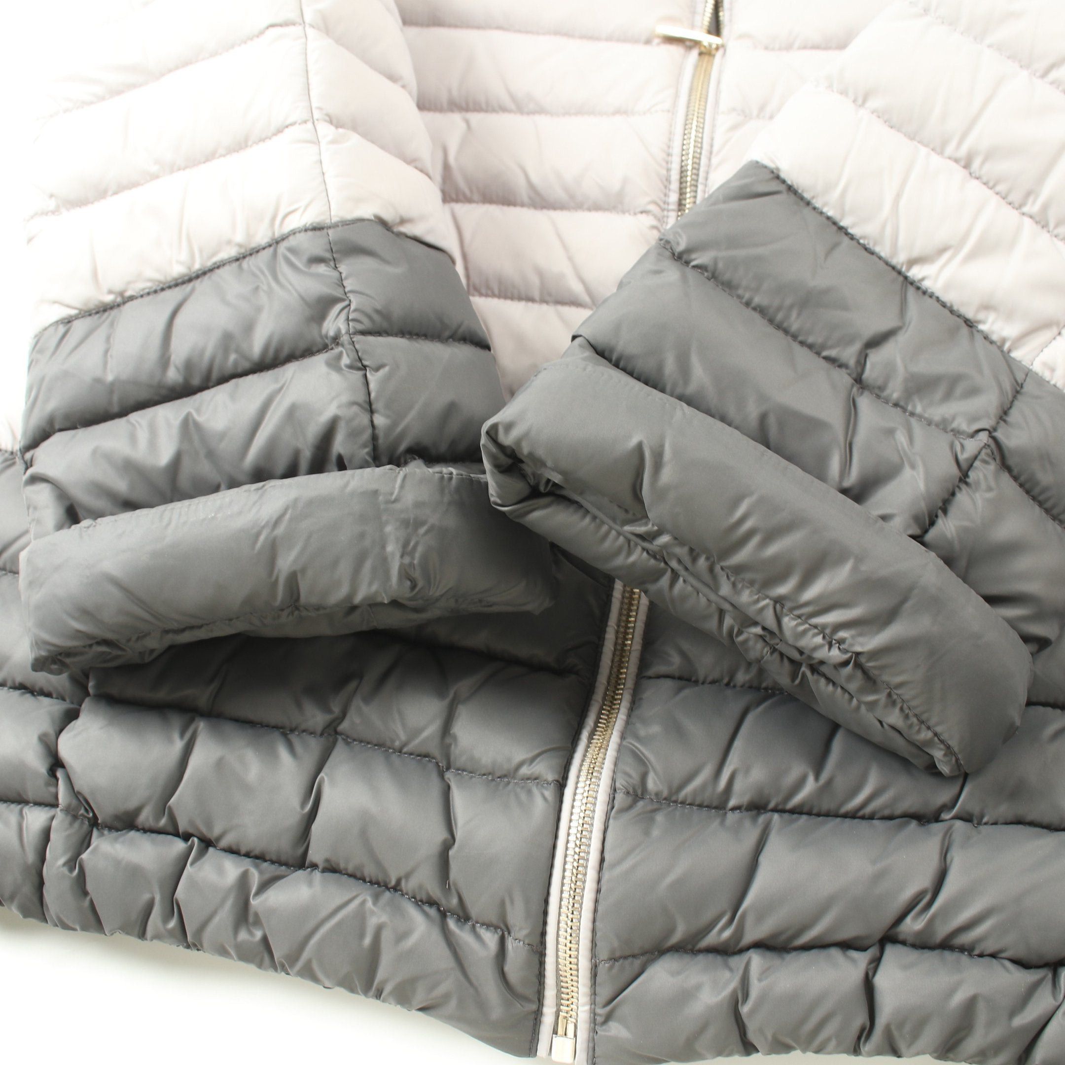 Blumarine Blumarine Down Jacket Nylon Light Gray Bijou Size ONE SIZE - 10 Thumbnail