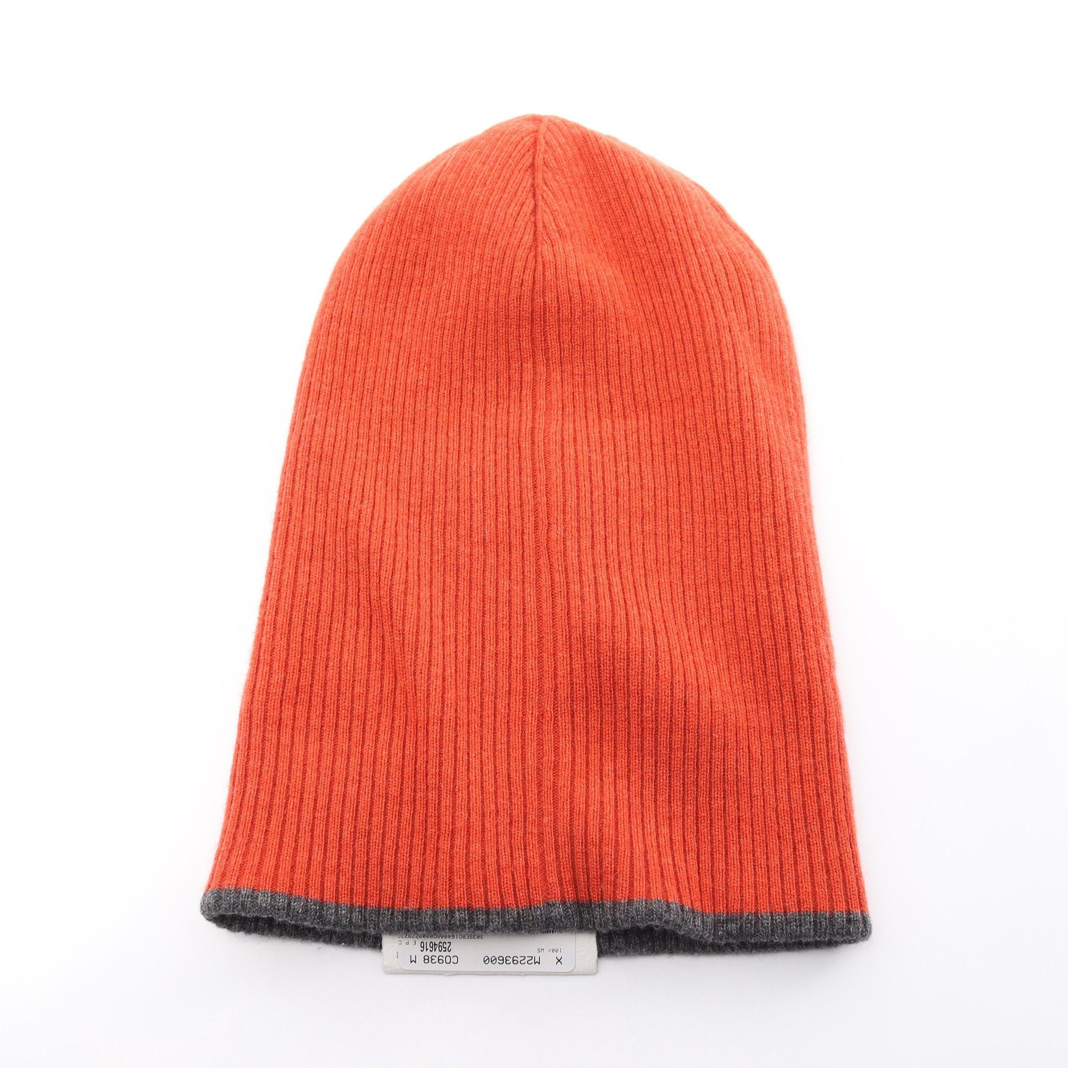 Brunello Cucinelli Brunello Cucinelli Knit Hat Beanie Cashmere Orange Red Size ONE SIZE - 2 Thumbnail