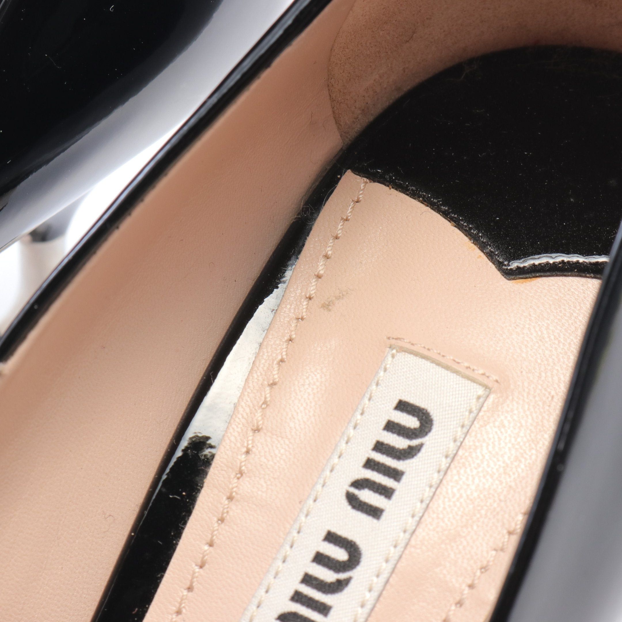 Miu Miu Miu Miu Pumps Patent Leather Black Size ONE SIZE - 6 Thumbnail