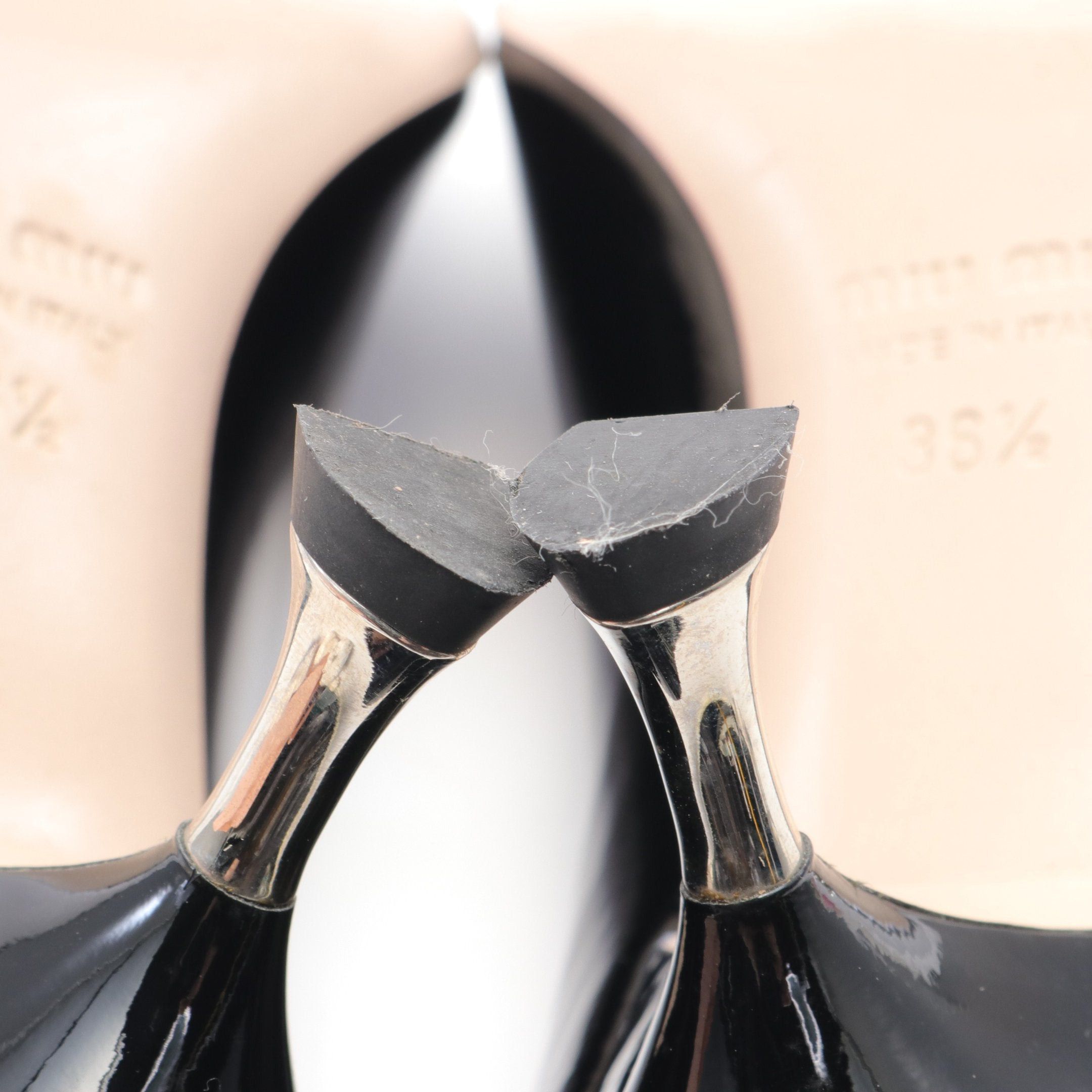 Miu Miu Miu Miu Pumps Patent Leather Black Size ONE SIZE - 7 Thumbnail