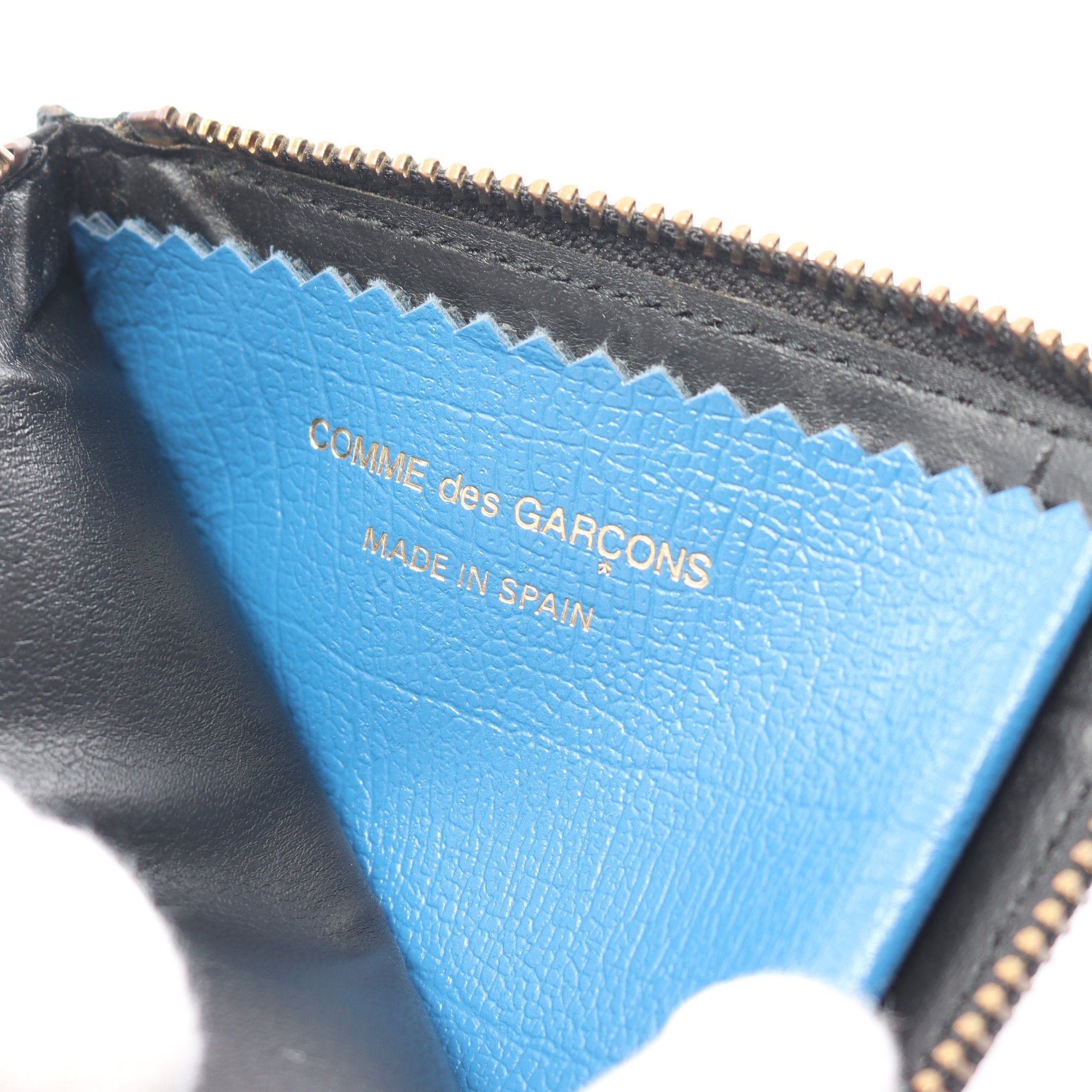 Comme des Garcons Comme Des Garcons L-Shaped Zipper Compact Wallet Coin Purse Leather Black Size ONE SIZE - 4 Thumbnail