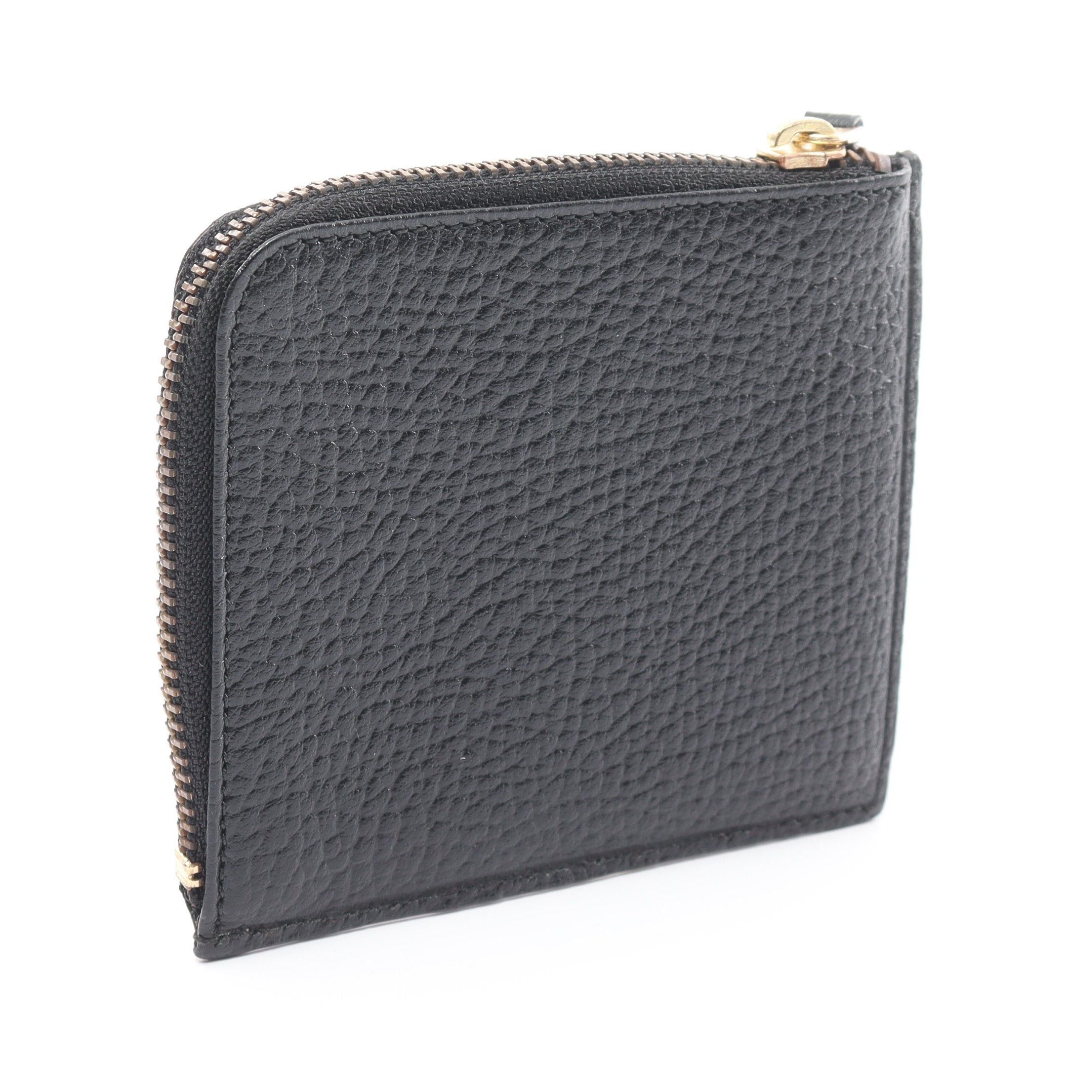 Comme des Garcons Comme Des Garcons L-Shaped Zipper Compact Wallet Coin Purse Leather Black Size ONE SIZE - 2 Thumbnail
