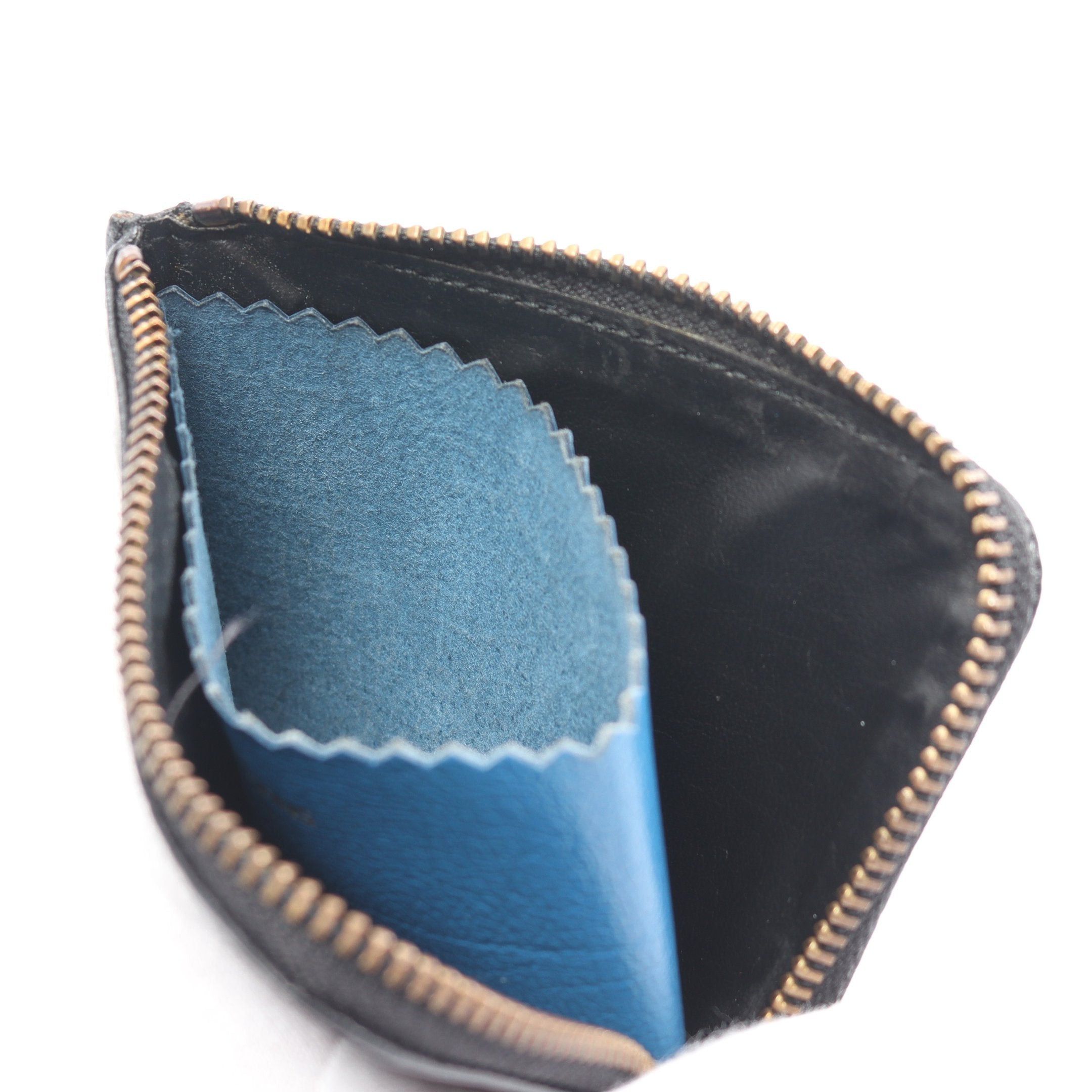 Comme des Garcons Comme Des Garcons L-Shaped Zipper Compact Wallet Coin Purse Leather Black Size ONE SIZE - 3 Thumbnail