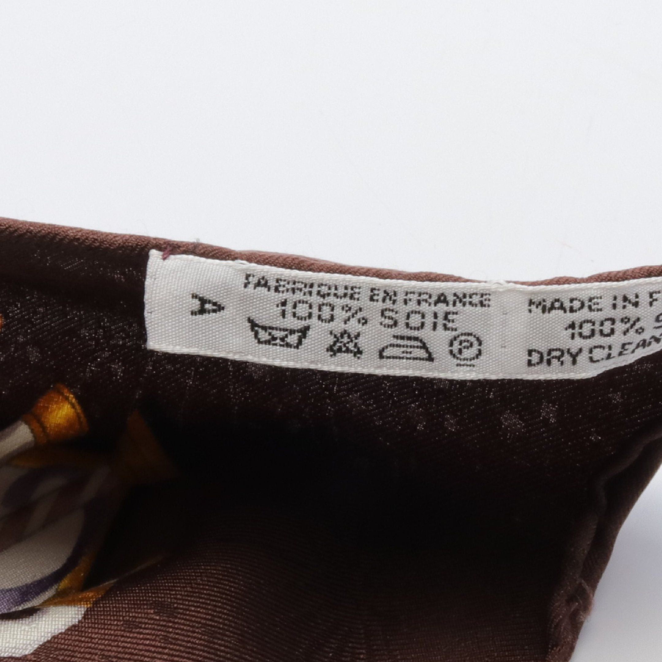 Hermes Hermes Carres 90 Luna Park Scarf Silk Brown Multicolor Size ONE SIZE - 3 Thumbnail