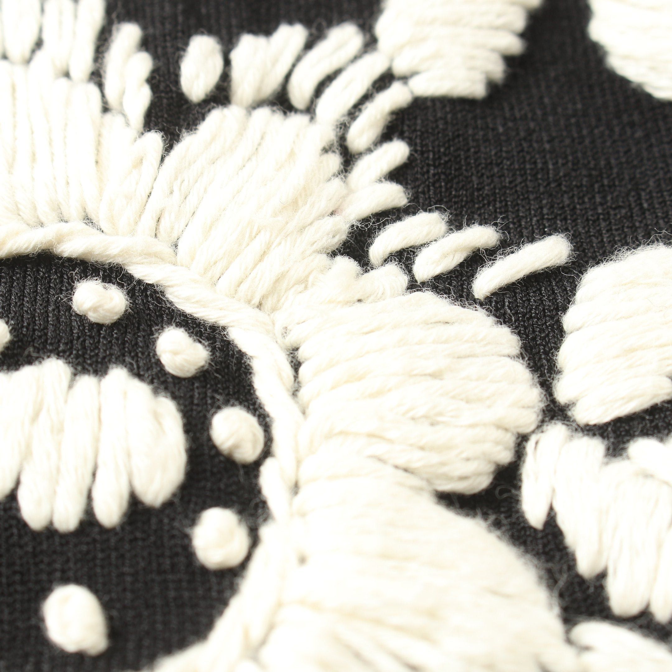Valentino Valentino Knit Dress Short Sleeve Embroidery Rayon Black White Size ONE SIZE - 7 Thumbnail