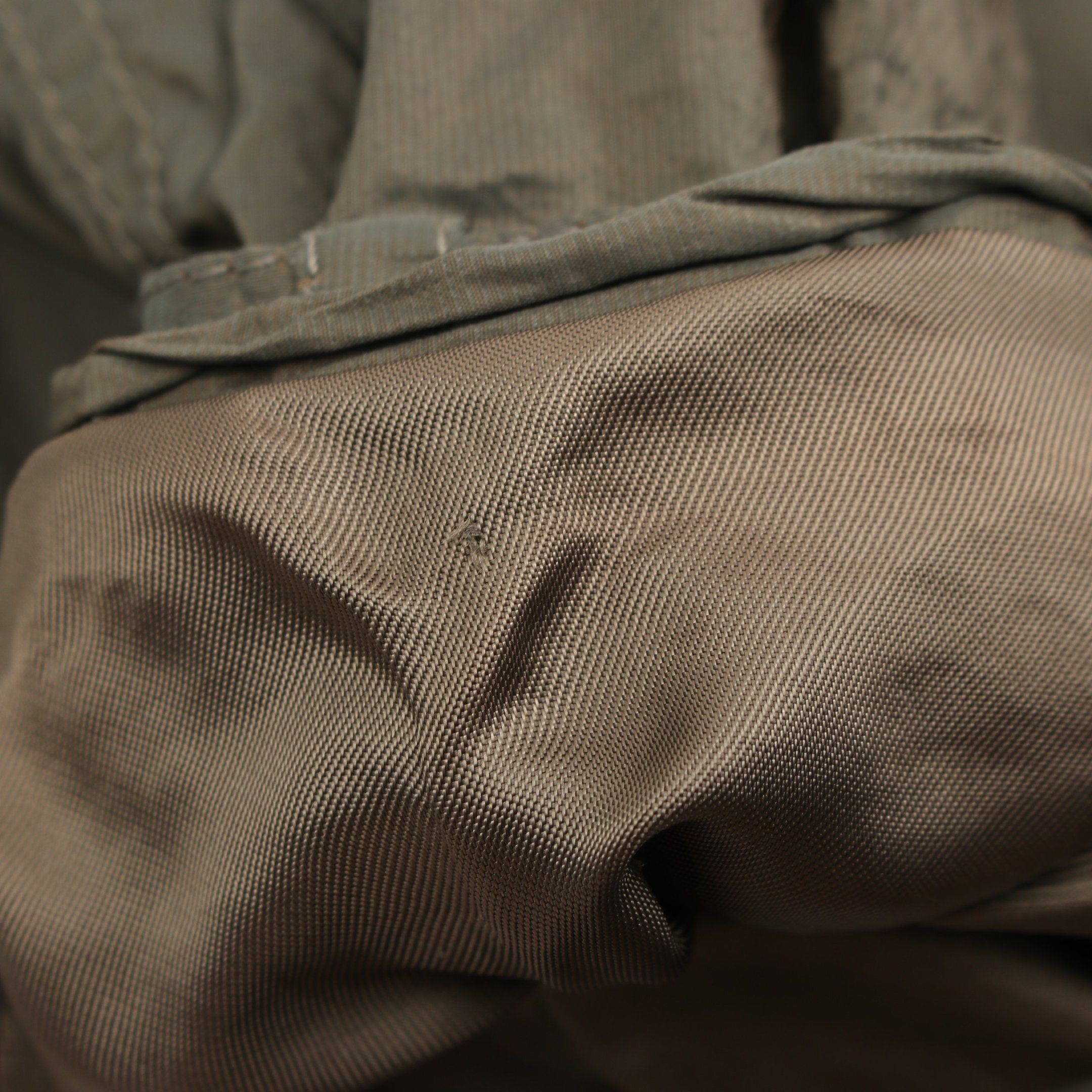 Valentino Valentino Washed Nylon Frill Trench Coat Gray Green Crinkle Processing Polarization Size ONE SIZE - 6 Thumbnail