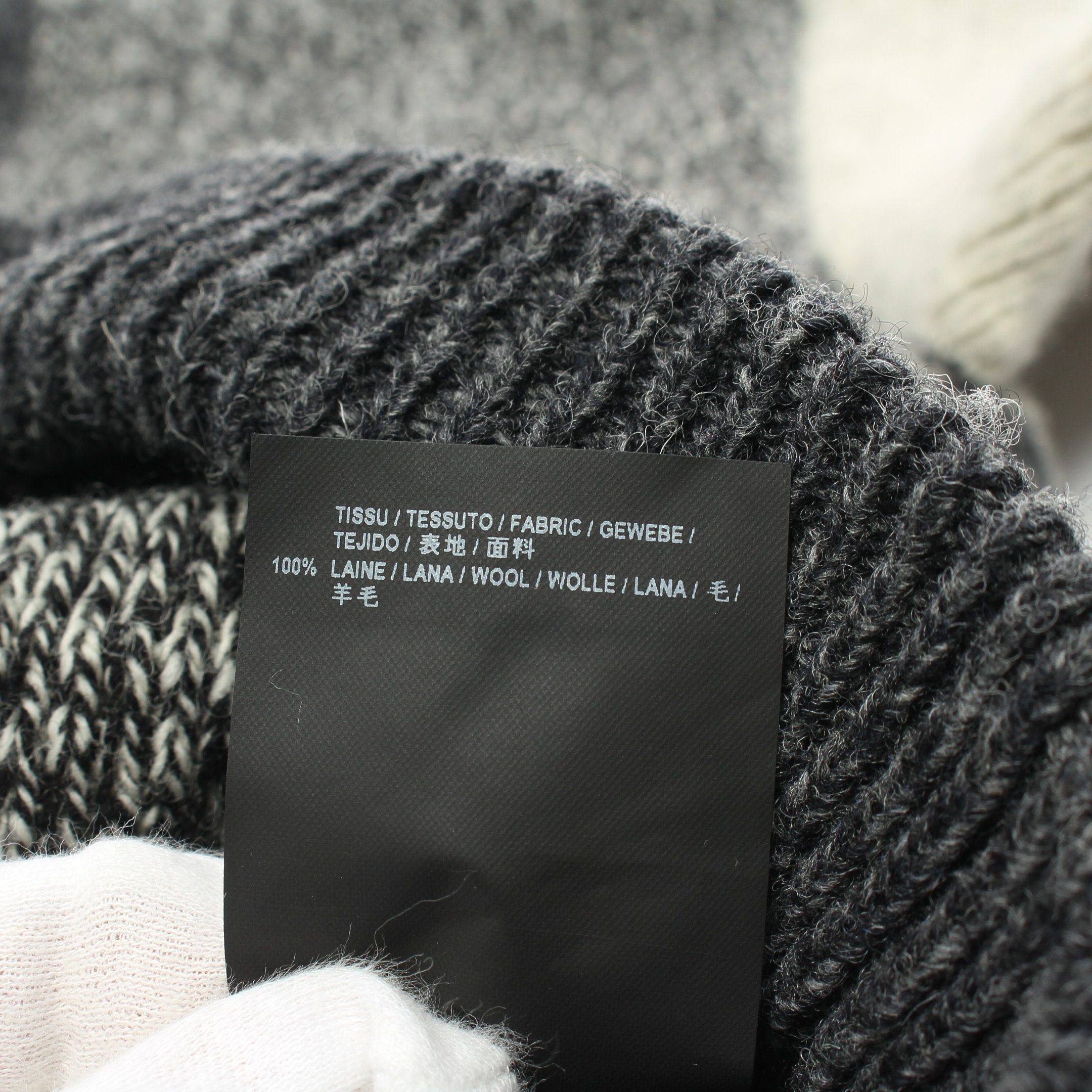 Yves Saint Laurent Yves Saint Laurent Cardigan Stripes Wool Gray Light Size ONE SIZE - 4 Thumbnail