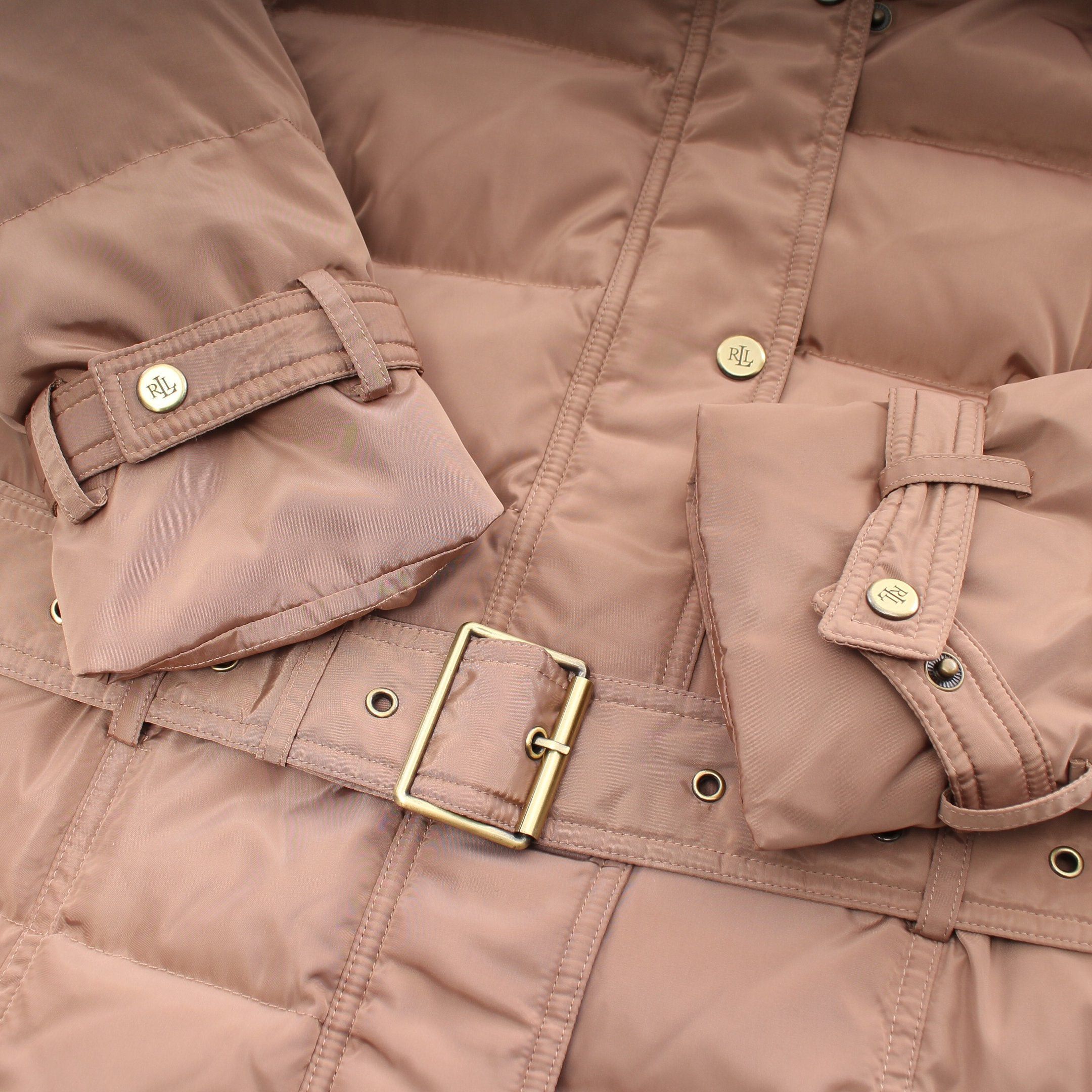 Ralph Lauren Ralph Lauren Down Coat Light Brown Size ONE SIZE - 6 Thumbnail