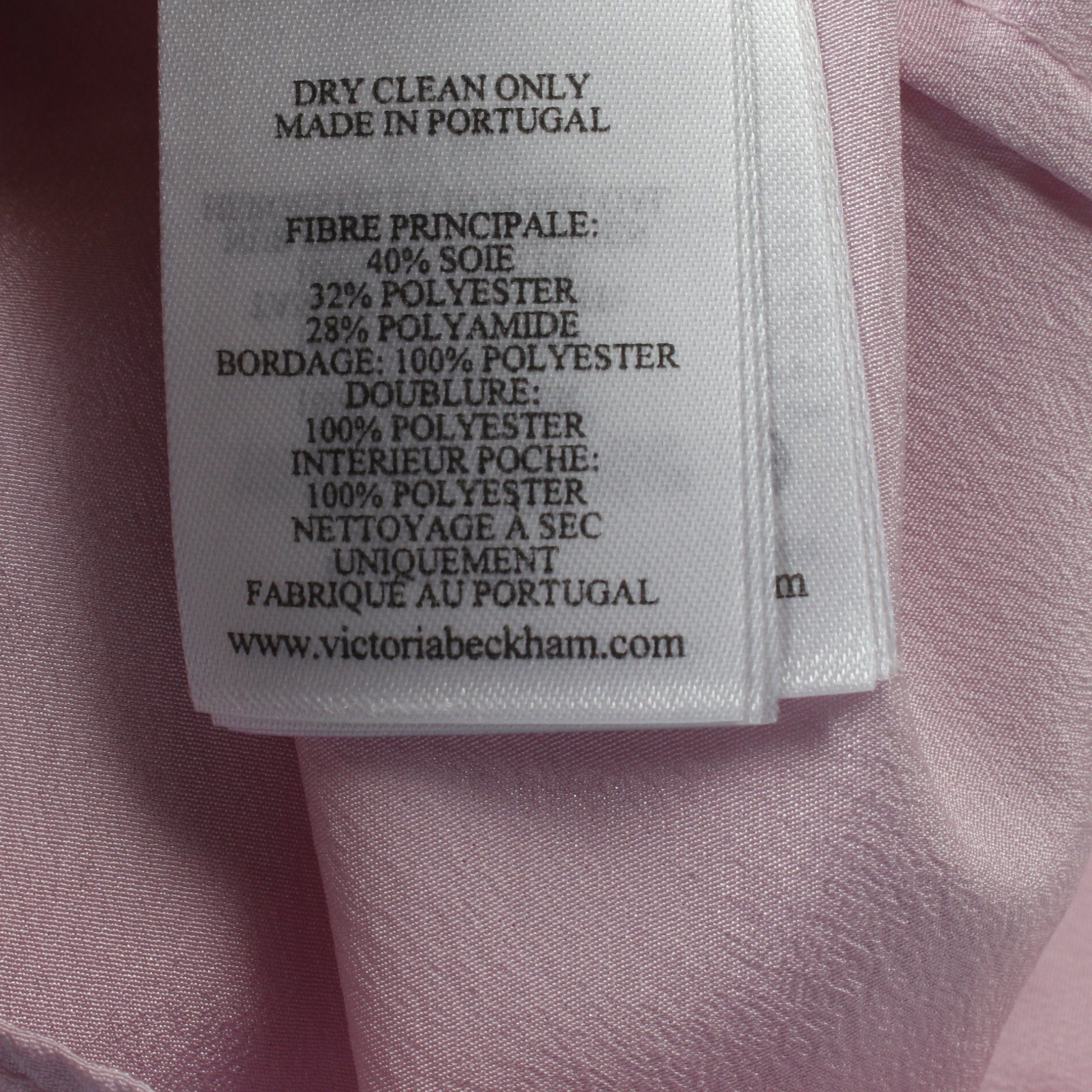 Victoria Beckham Victoria Beckham Tiered Black Chemise Midi Dress One Piece Silk Pink Size ONE SIZE - 5 Thumbnail