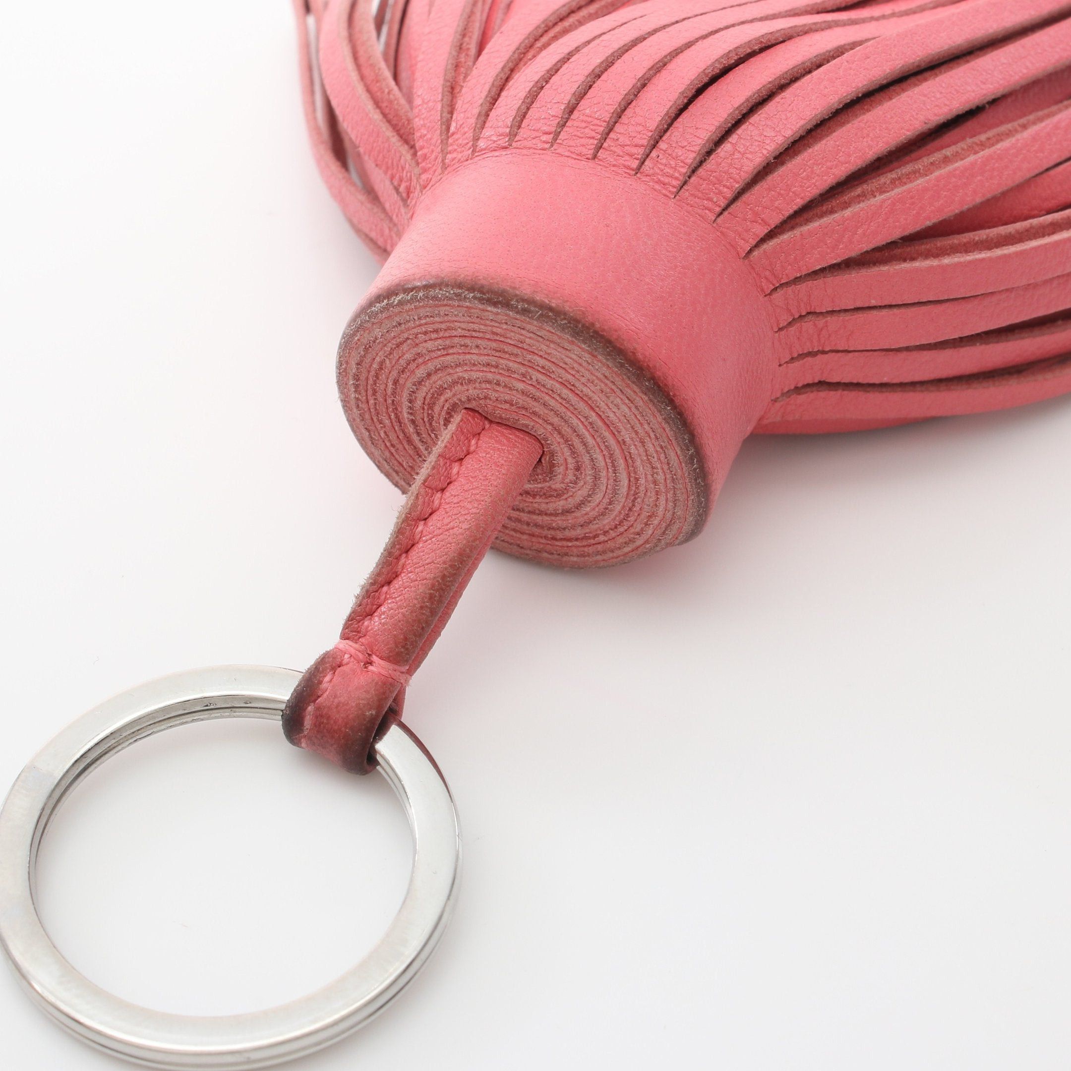 Hermes Hermes Carmen Rose Azalea Bag Charm Key Ring Aagneau Pink Silver Hardware Size ONE SIZE - 4 Thumbnail