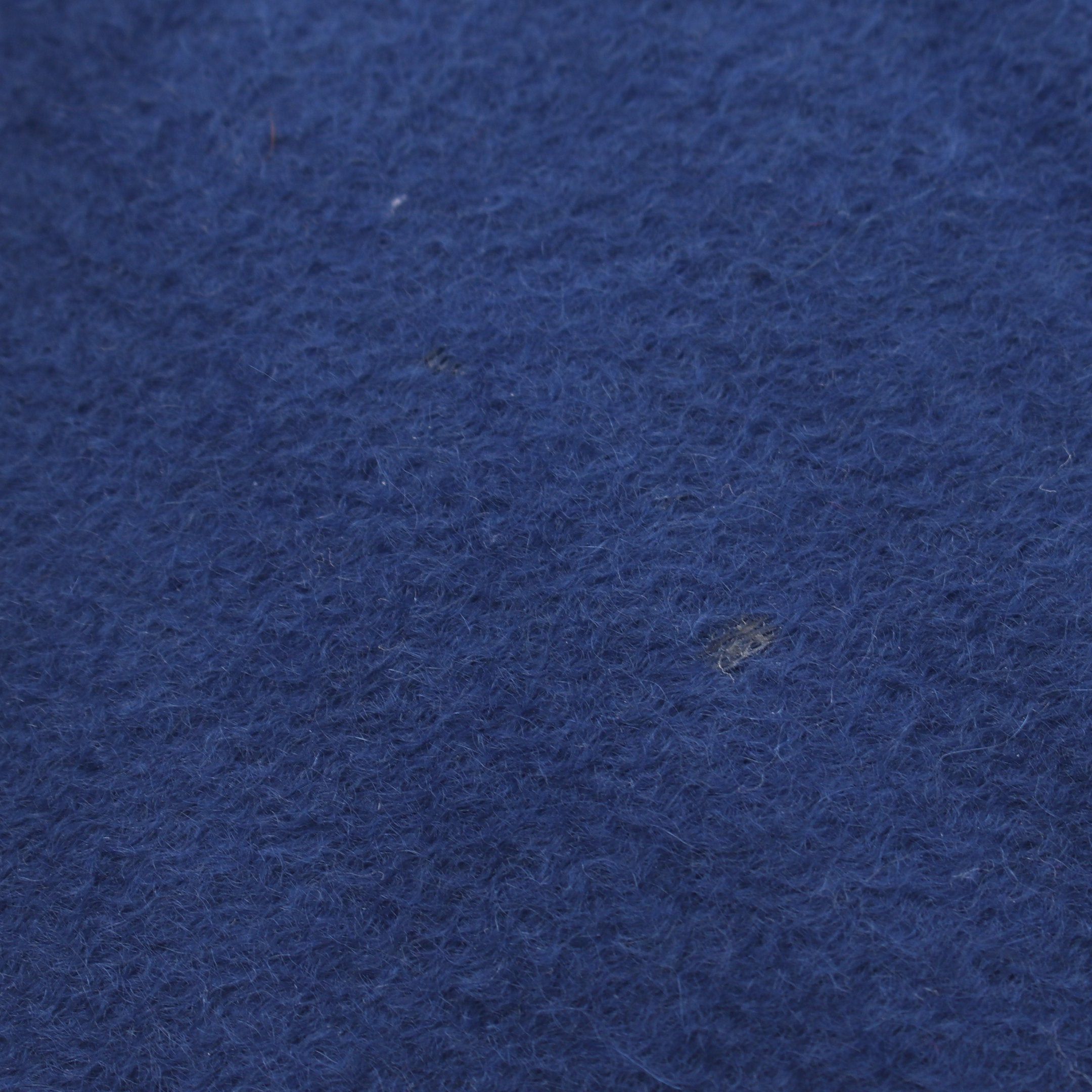Prada Prada Scarf Logo Embroidery Cashmere Blue Size ONE SIZE - 4 Thumbnail