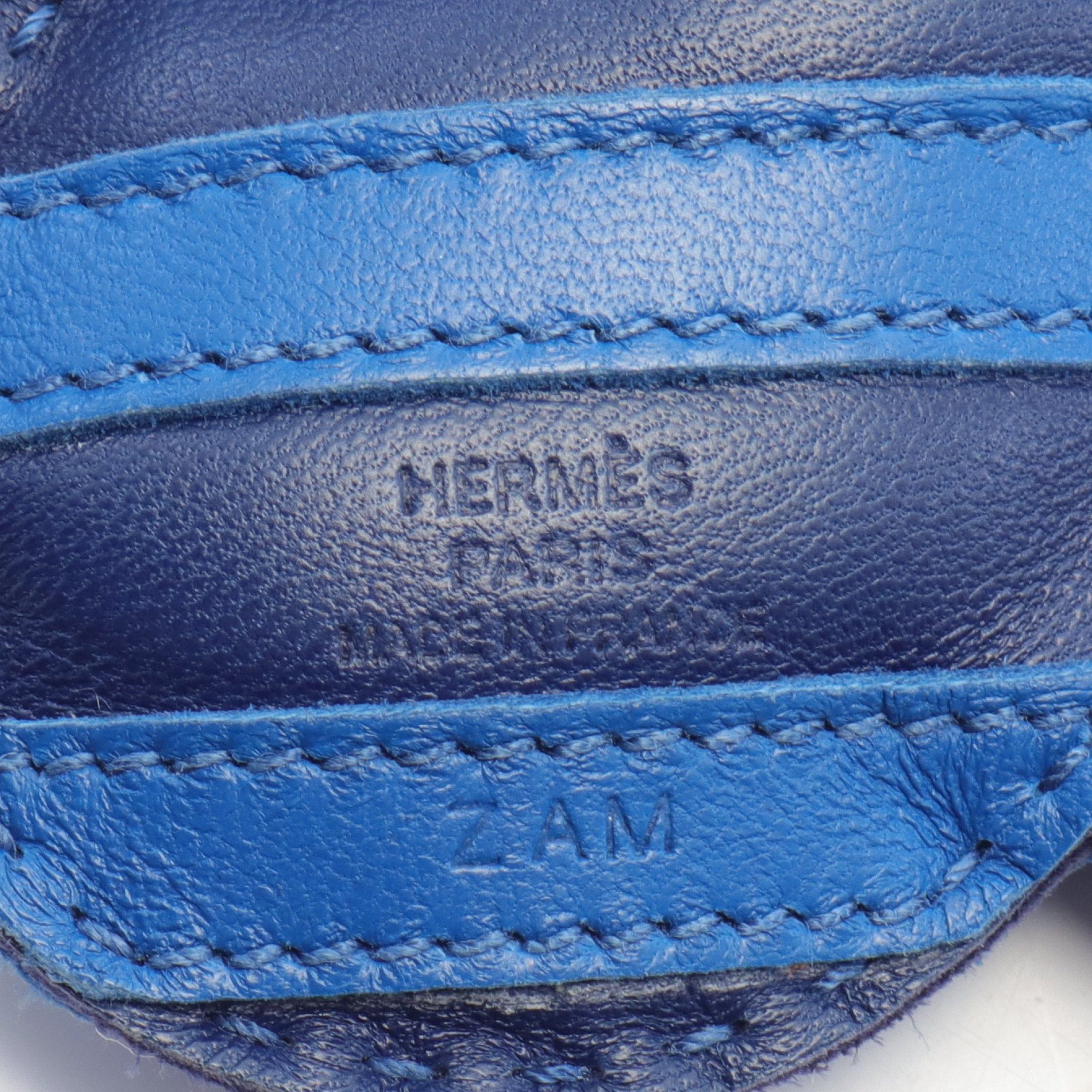 Hermes Hermes Jeezy Savannah Blue France Saphir Mauvesilvestre Bag Charm Aagneau Navy Pink Z Stamp Size ONE SIZE - 3 Thumbnail
