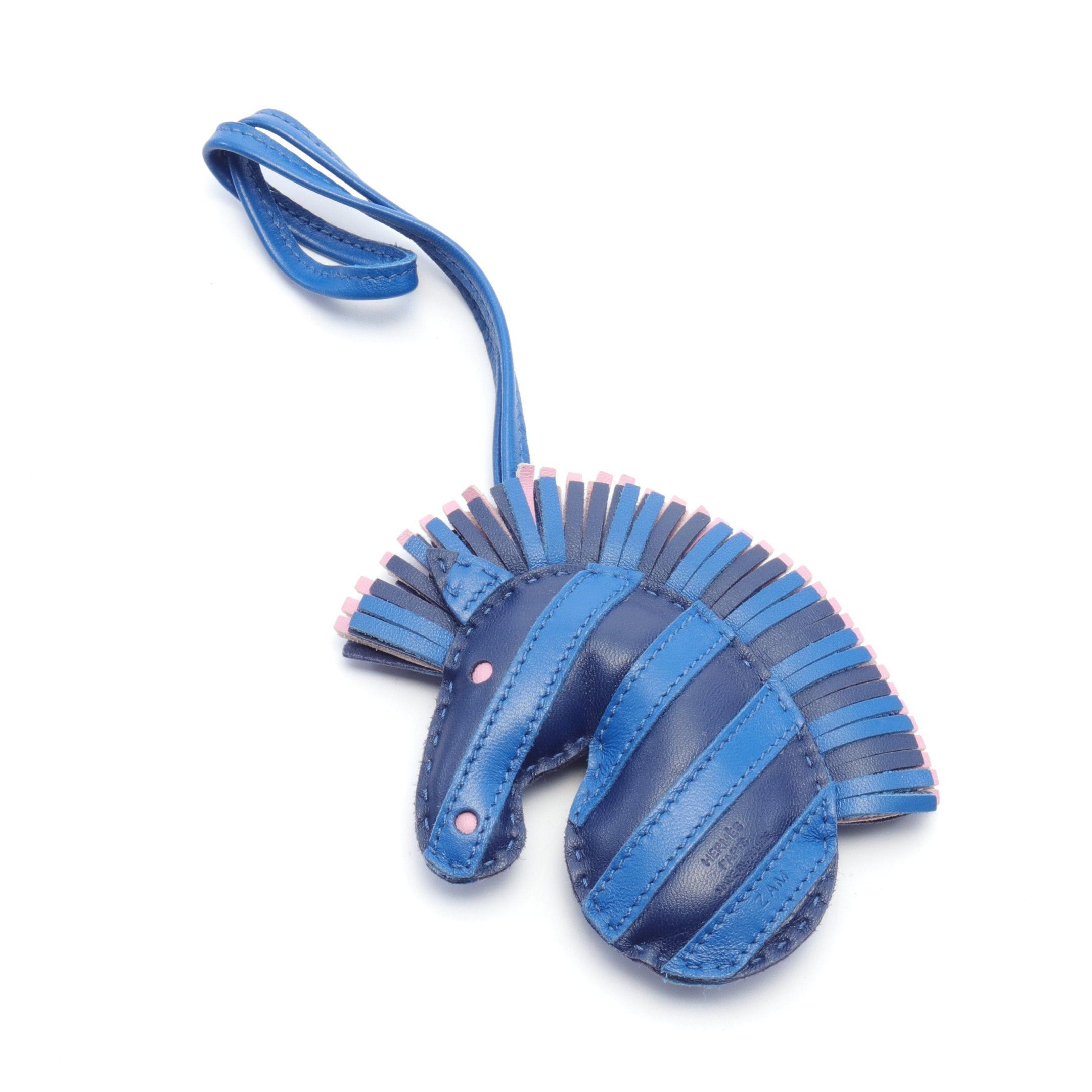 Hermes Hermes Jeezy Savannah Blue France Saphir Mauvesilvestre Bag Charm Aagneau Navy Pink Z Stamp Size ONE SIZE - 2 Thumbnail