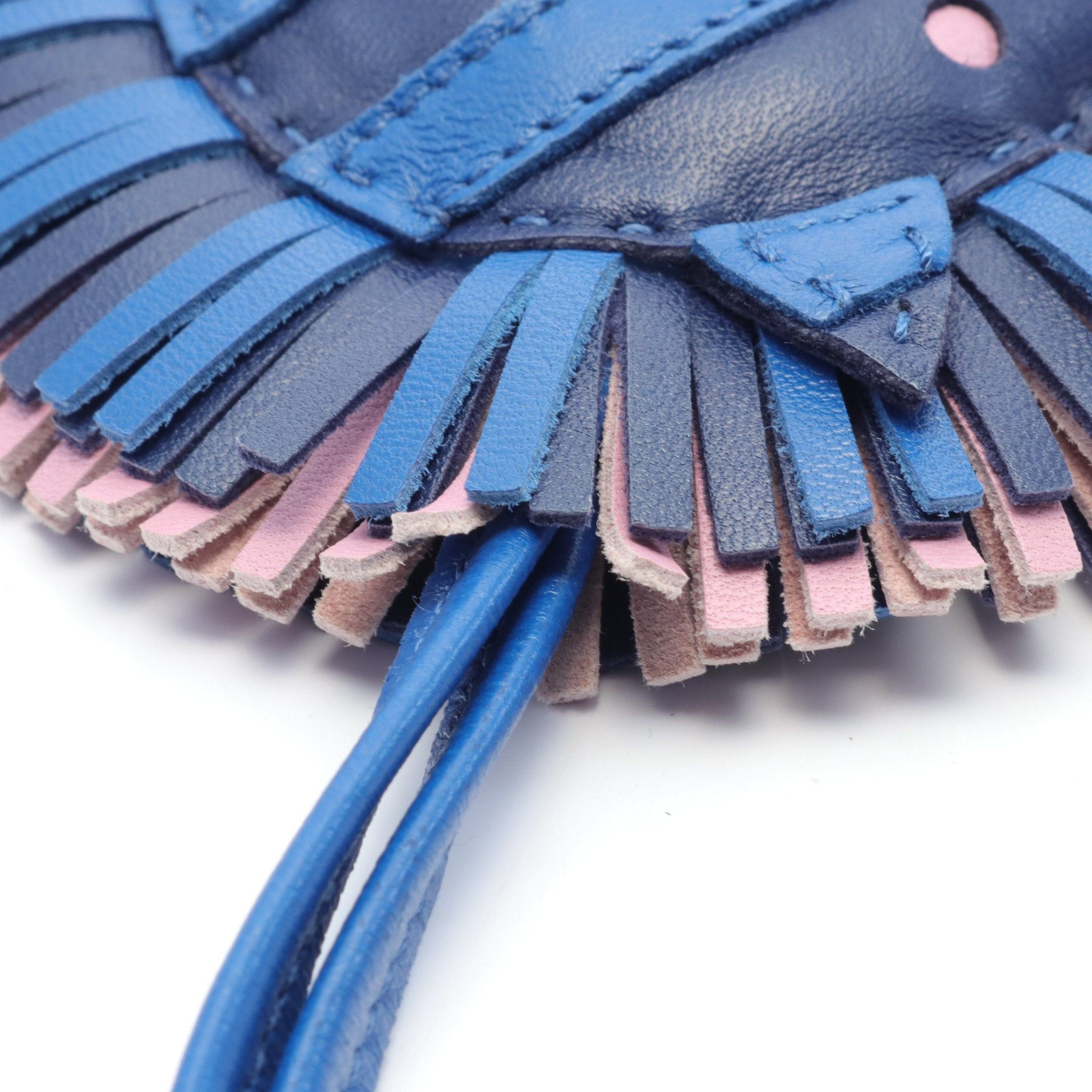 Hermes Hermes Jeezy Savannah Blue France Saphir Mauvesilvestre Bag Charm Aagneau Navy Pink Z Stamp Size ONE SIZE - 4 Thumbnail