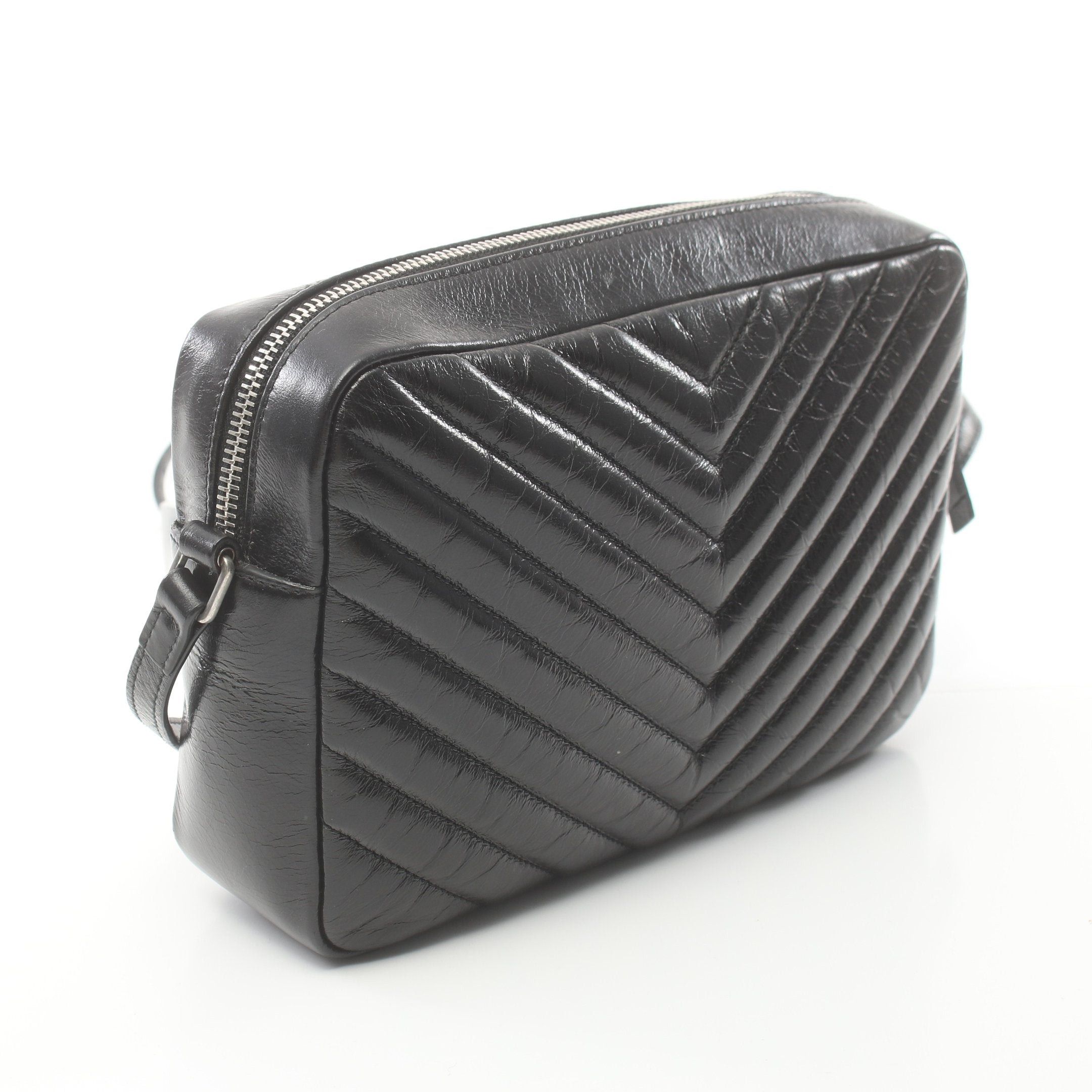 Yves Saint Laurent Yves Saint Laurent Lou Roux Monogram Camera Bag Shoulder Leather Black Size ONE SIZE - 2 Thumbnail