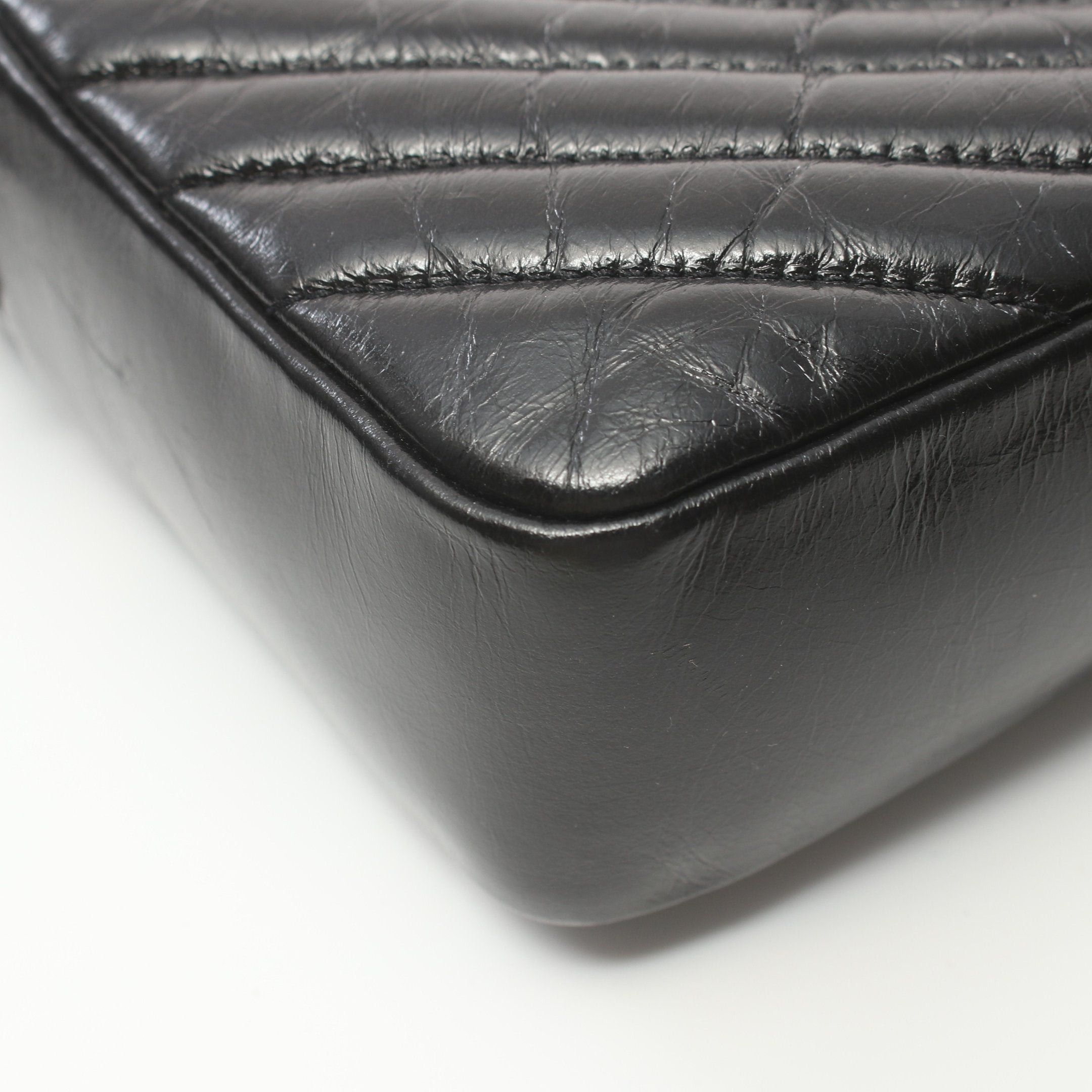 Yves Saint Laurent Yves Saint Laurent Lou Roux Monogram Camera Bag Shoulder Leather Black Size ONE SIZE - 7 Thumbnail