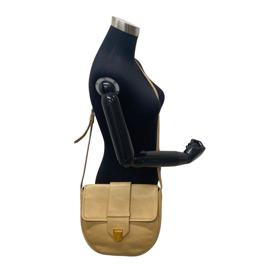 Yves Saint Laurent Yves Saint Laurent Shoulder Bag Beige Leather Size ONE SIZE - 2 Thumbnail