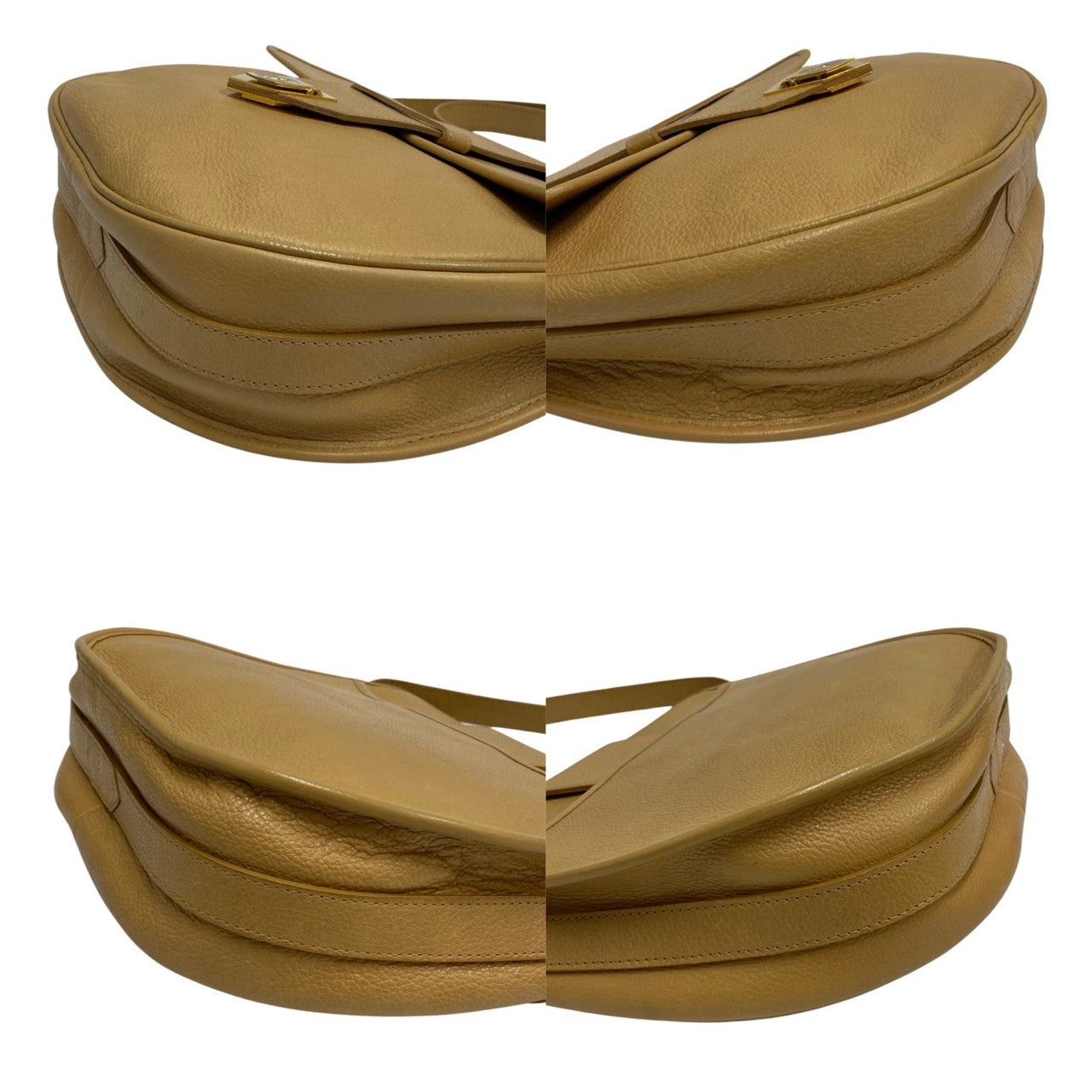 Yves Saint Laurent Yves Saint Laurent Shoulder Bag Beige Leather Size ONE SIZE - 6 Thumbnail