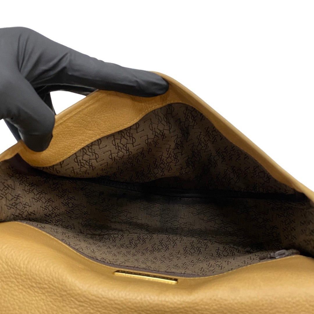 Yves Saint Laurent Yves Saint Laurent Shoulder Bag Beige Leather Size ONE SIZE - 8 Thumbnail