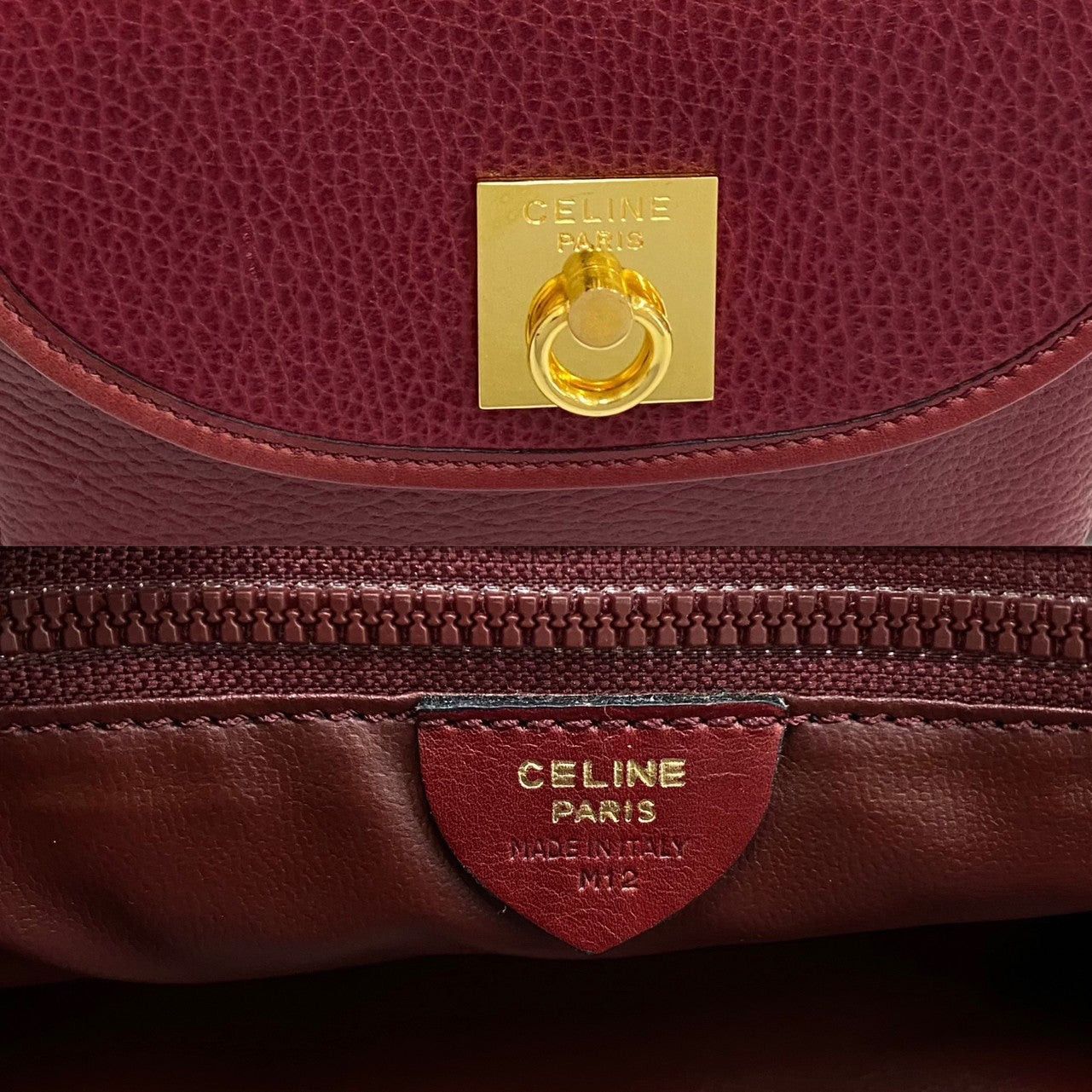 Celine Celine Handbag Wine Leather Size ONE SIZE - 3 Thumbnail