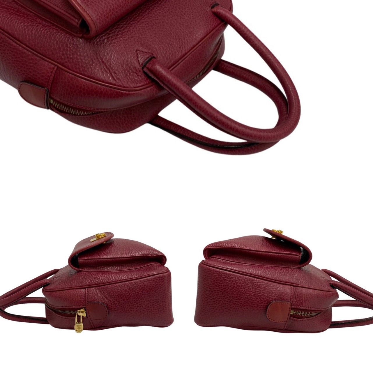 Celine Celine Handbag Wine Leather Size ONE SIZE - 5 Thumbnail