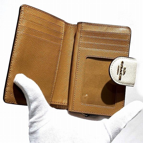 Coach Coach Coach Leather Medium Corner Zip Wallet 6390 Leather Short Wallet 6390 in Good Condition Size ONE SIZE - 2 Thumbnail