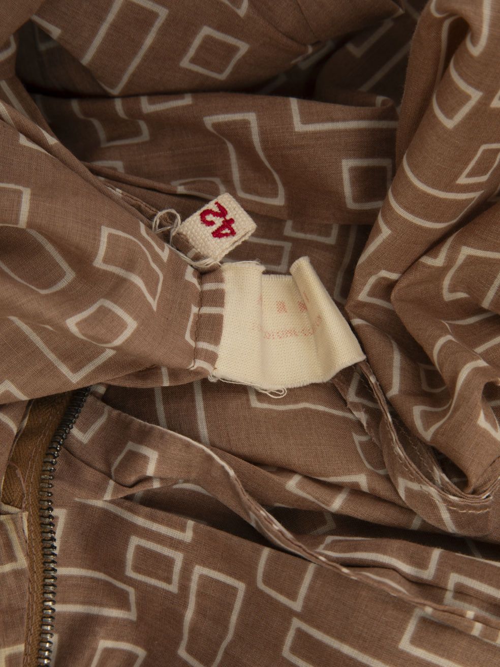 Marni Brown Abstract Sleeveless Midi Dress Size M / US 6-8 / IT 42-44 - 7 Thumbnail
