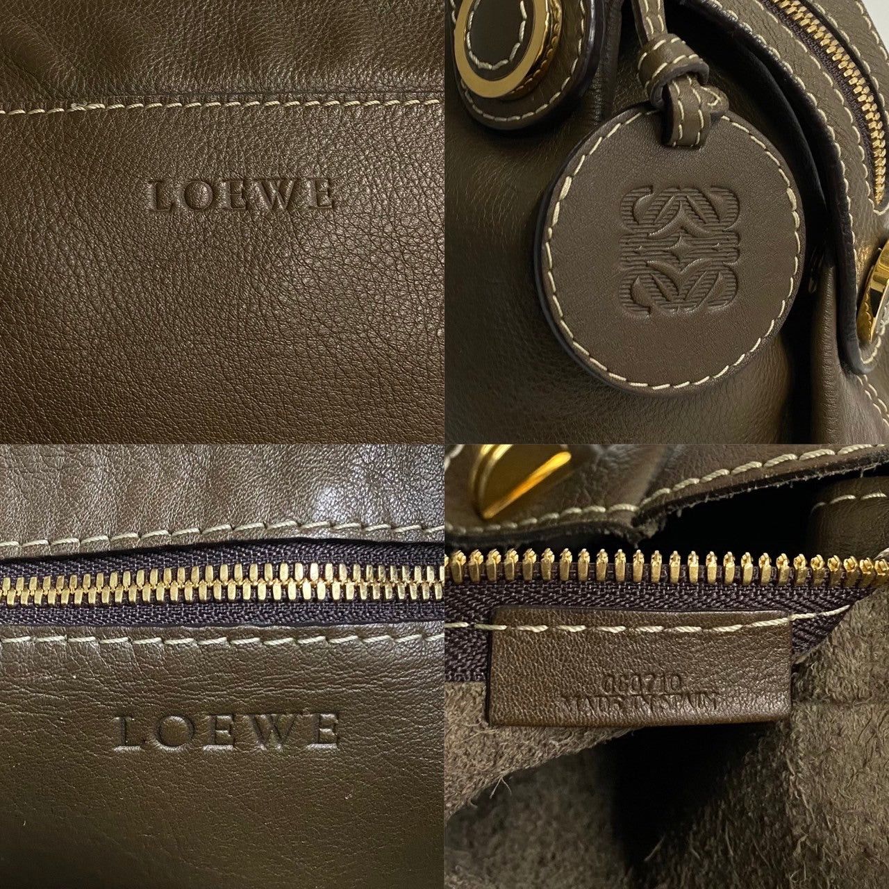 Loewe Loewe Handbag Brown Leather Size ONE SIZE - 3 Thumbnail