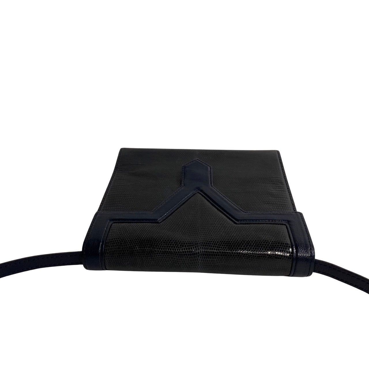 Yves Saint Laurent Yves Saint Laurent Shoulder Bag Navy Lizard Size ONE SIZE - 5 Thumbnail
