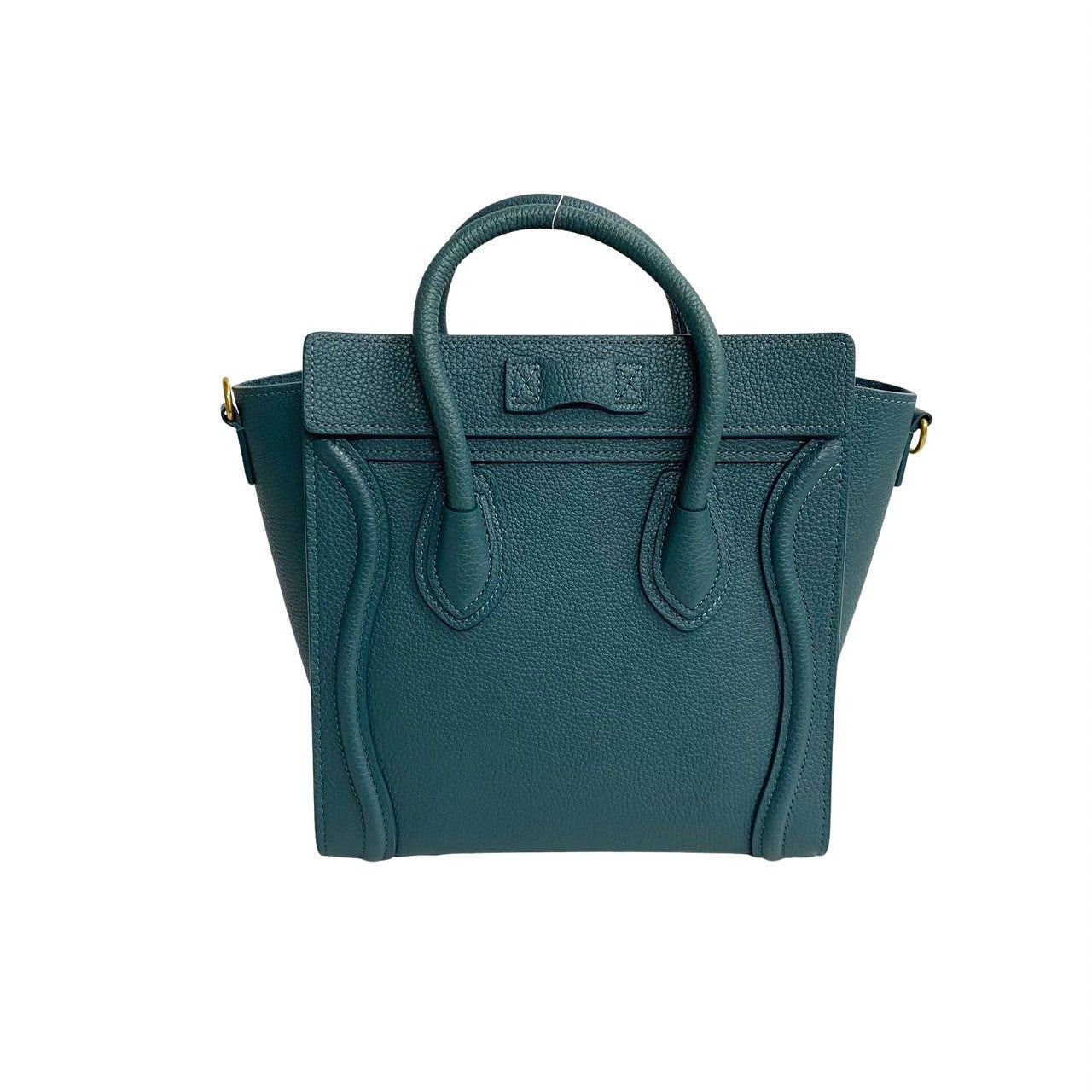 Celine Celine Handbag Green Leather Size ONE SIZE - 5 Thumbnail