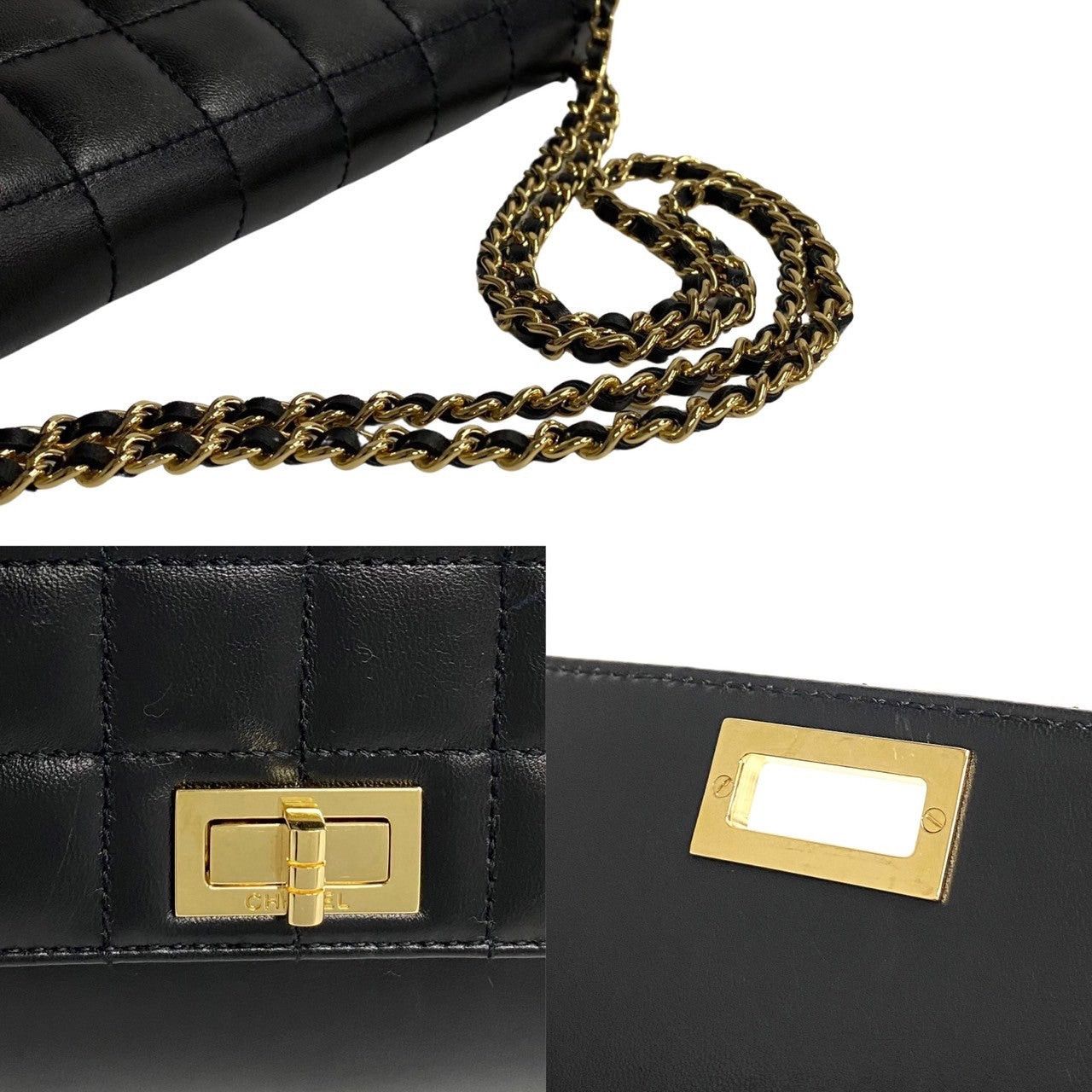Chanel Chanel Handbag Black Leather Size ONE SIZE - 3 Thumbnail