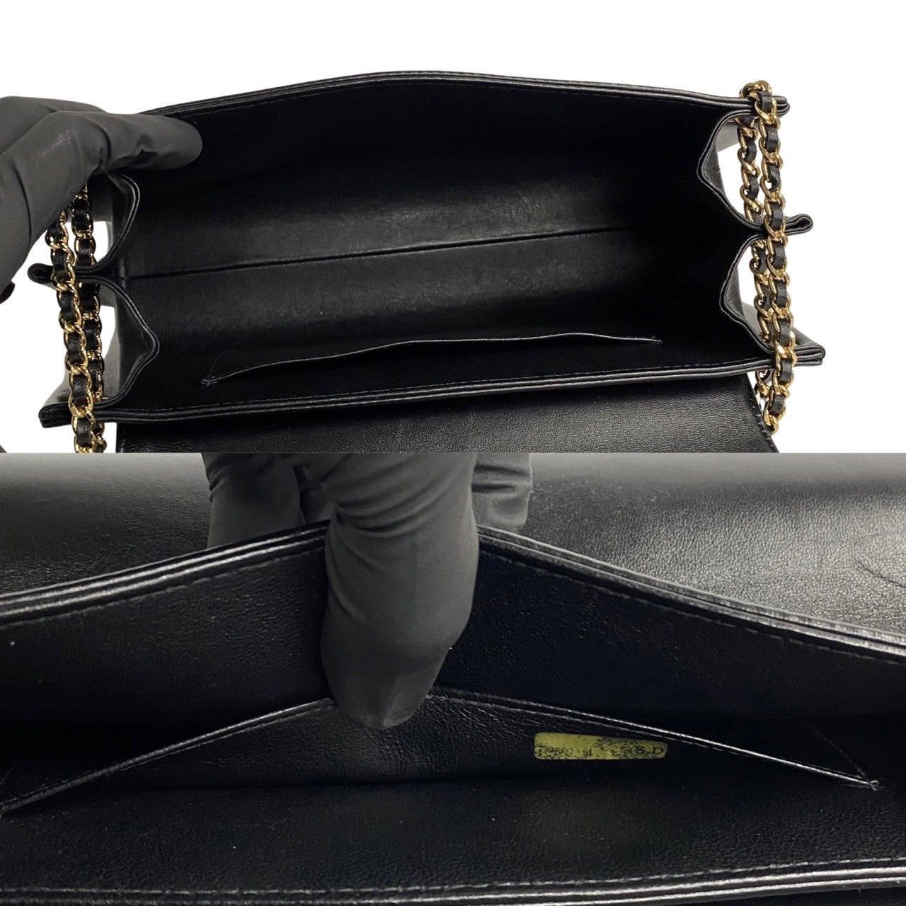 Chanel Chanel Handbag Black Leather Size ONE SIZE - 8 Thumbnail