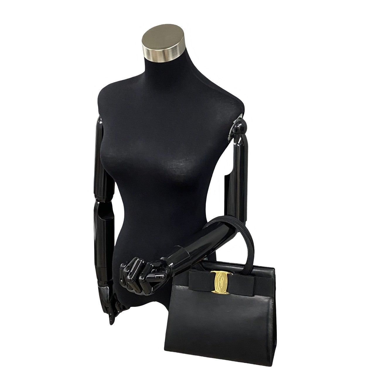 Salvatore Ferragamo Salvatore Ferragamo Handbag Black Vitello Size ONE SIZE - 2 Thumbnail