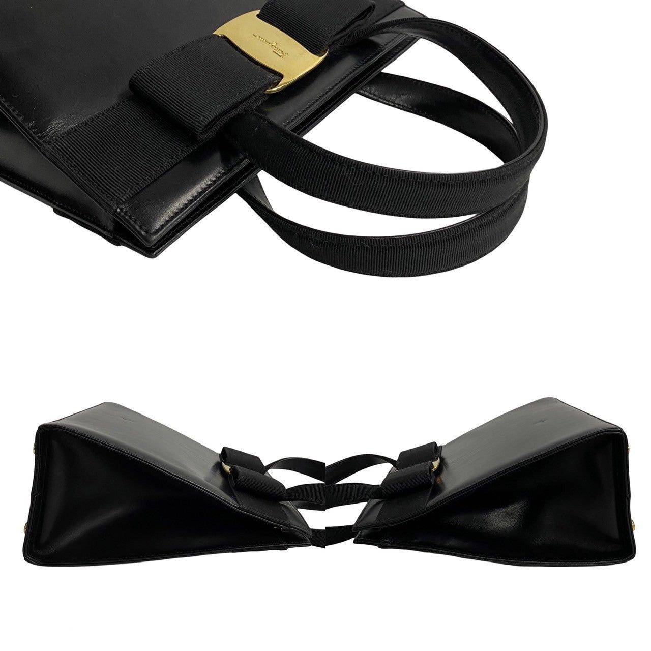 Salvatore Ferragamo Salvatore Ferragamo Handbag Black Vitello Size ONE SIZE - 5 Thumbnail