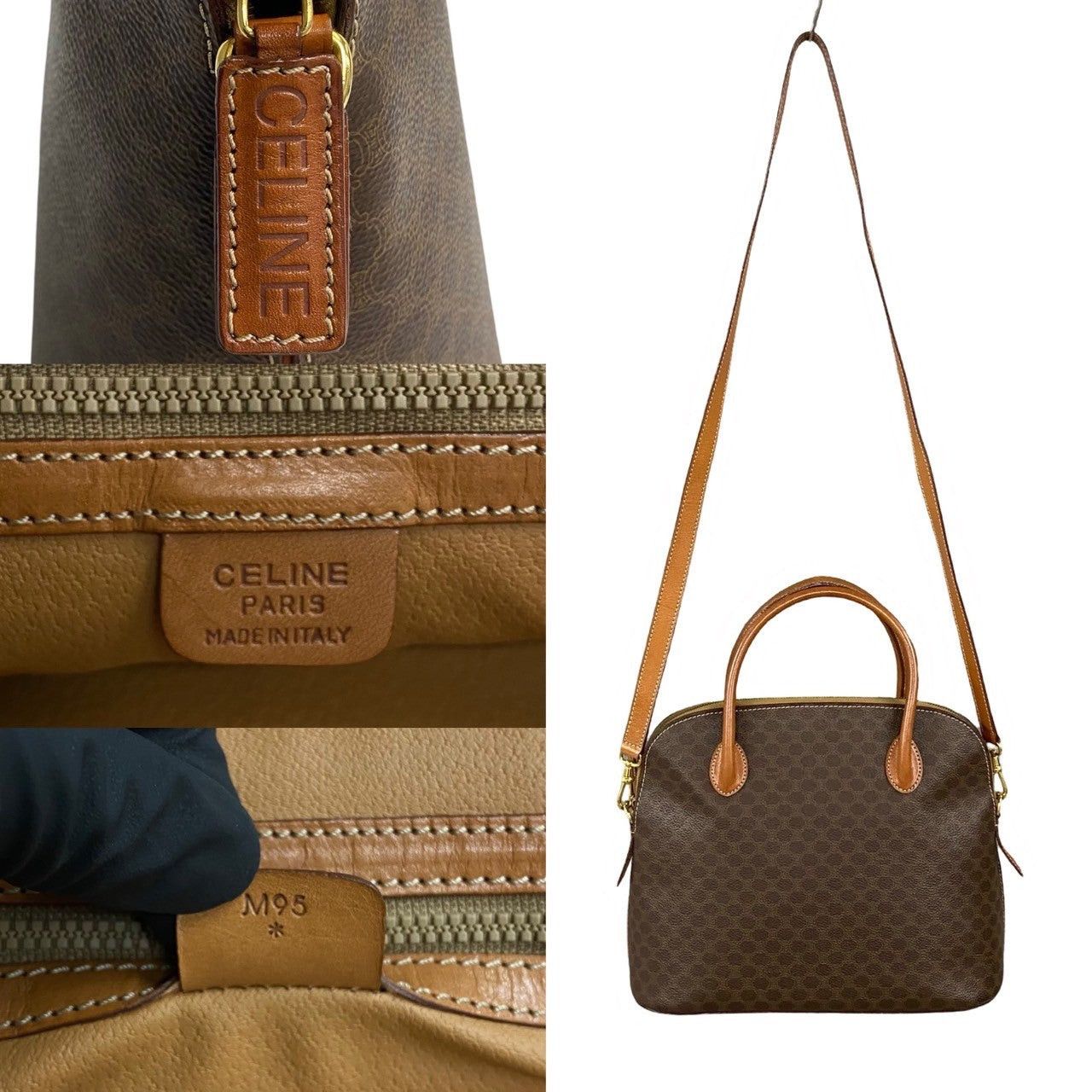 Celine Celine Handbag Brown Leather Size ONE SIZE - 4 Thumbnail