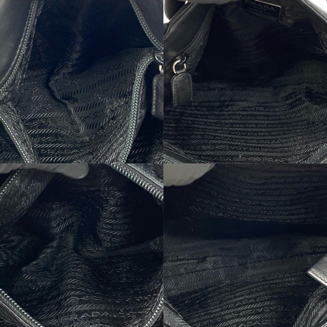 Prada Prada Handbag Black Leather Size ONE SIZE - 8 Thumbnail