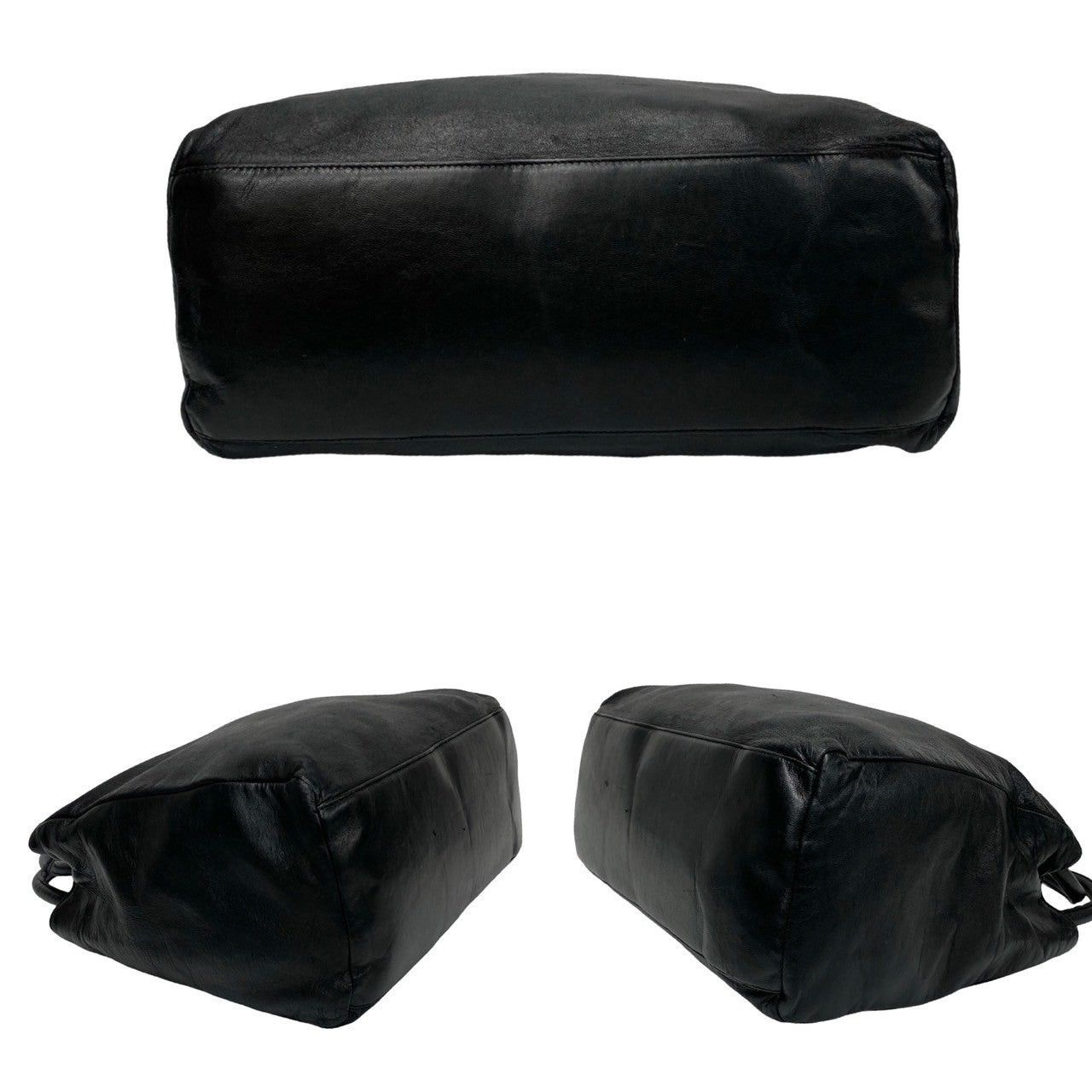 Prada Prada Handbag Black Leather Size ONE SIZE - 6 Thumbnail