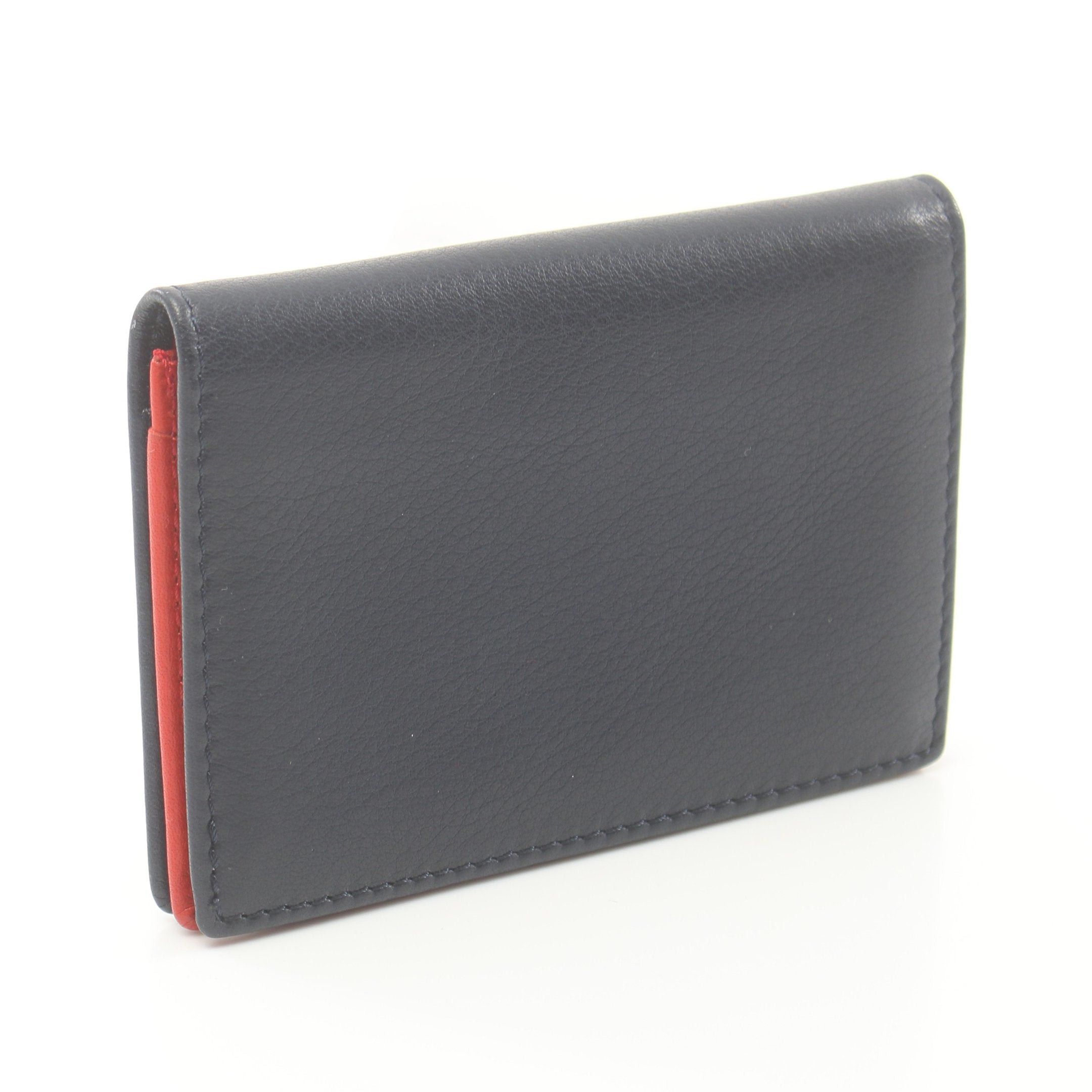 Dior Dior Card Case Name Holder Leather Navy Logo Size ONE SIZE - 2 Thumbnail