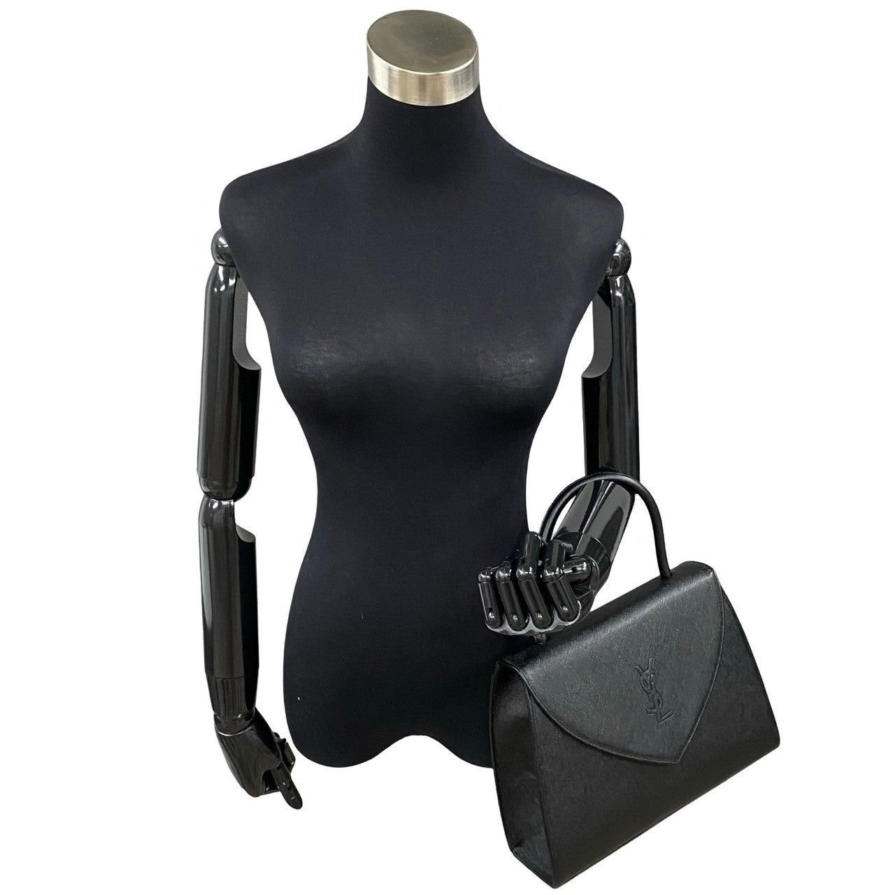 Yves Saint Laurent Yves Saint Laurent Handbag Black Leather Size ONE SIZE - 2 Thumbnail
