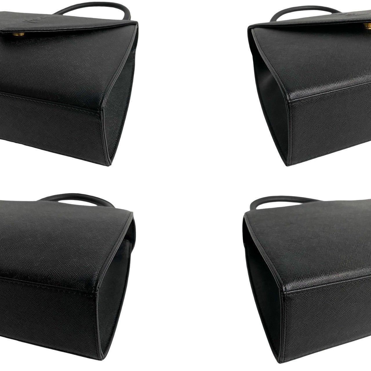 Yves Saint Laurent Yves Saint Laurent Handbag Black Leather Size ONE SIZE - 6 Thumbnail