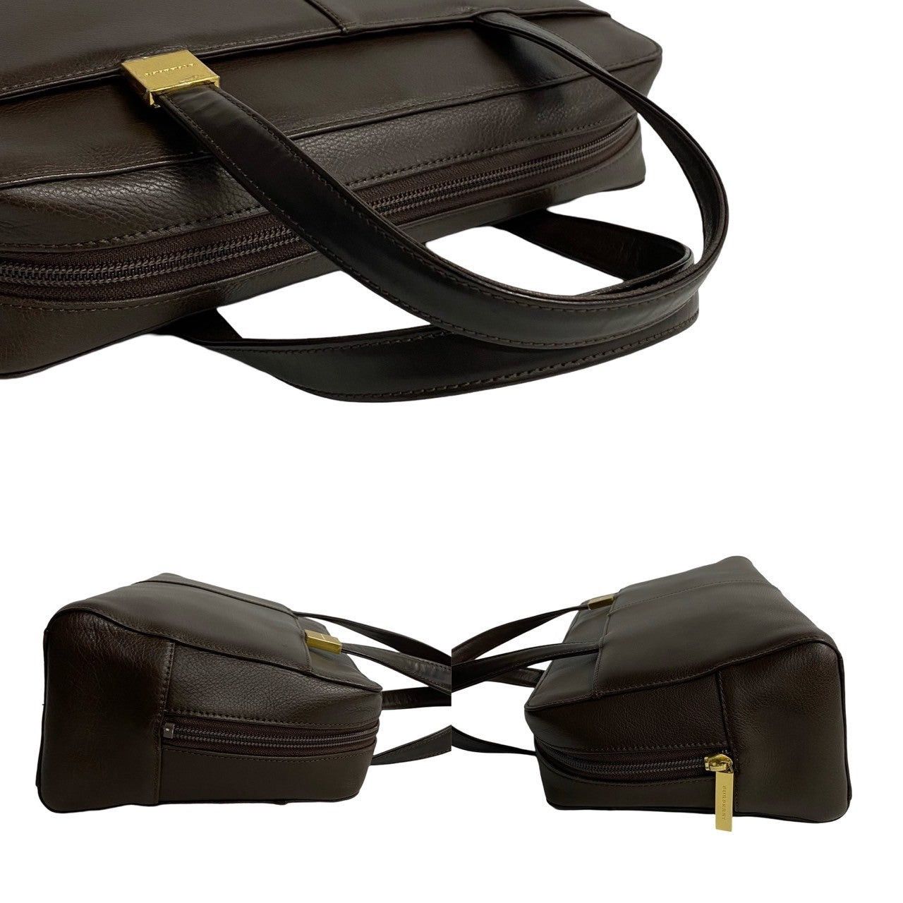 Burberry Burberry Handbag Brown Leather Size ONE SIZE - 5 Thumbnail