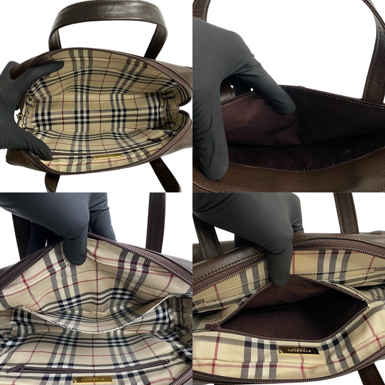 Burberry Burberry Handbag Brown Leather Size ONE SIZE - 8 Thumbnail