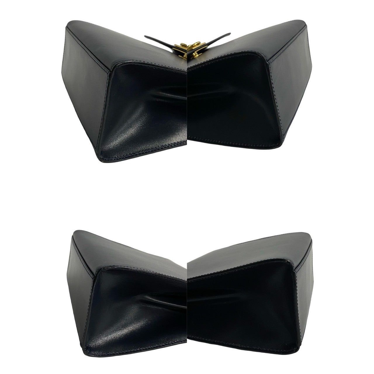 Celine Celine Handbag Navy Leather Size ONE SIZE - 7 Thumbnail