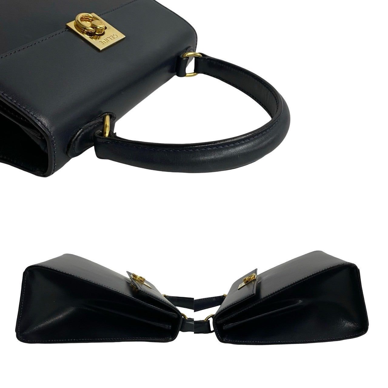 Celine Celine Handbag Navy Leather Size ONE SIZE - 5 Thumbnail