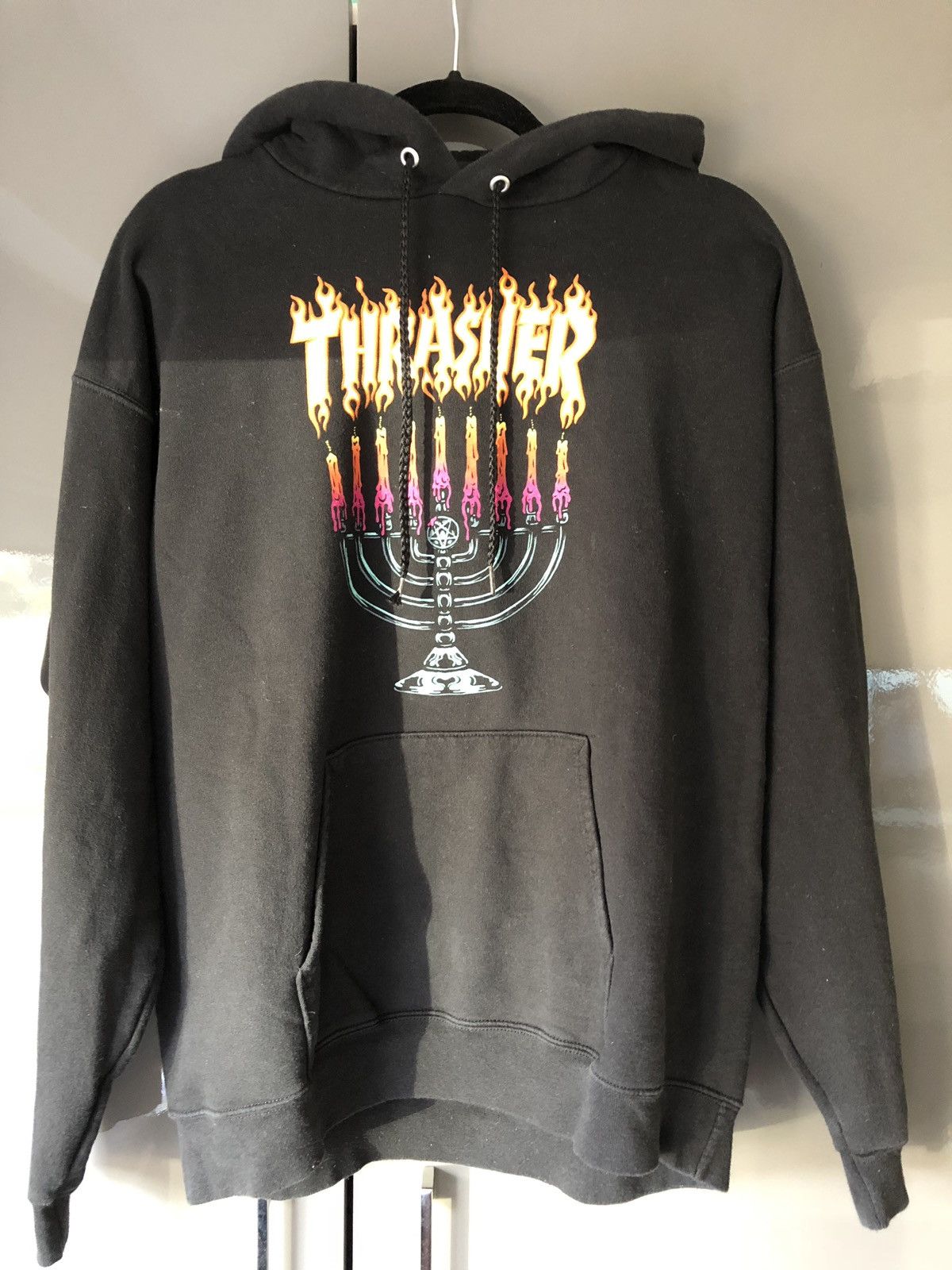 Thrasher menorah outlet hoodie