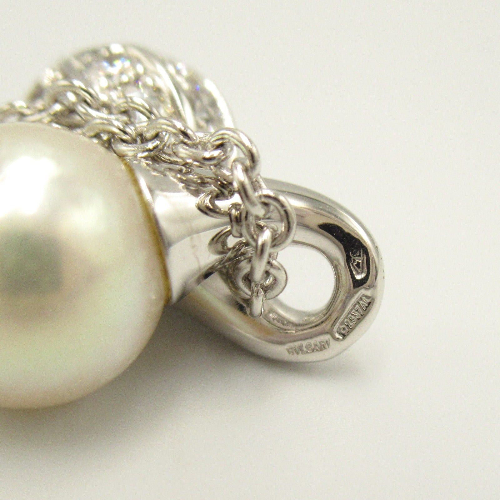 Bvlgari Bvlgari Pearl Diamond Necklace K18Wg (White Gold) Clear White Size ONE SIZE - 5 Thumbnail